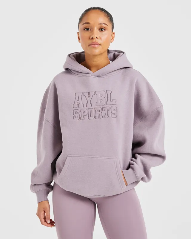 Sport Outline Oversized Hoodie - Mauve Purple sold by AYBL