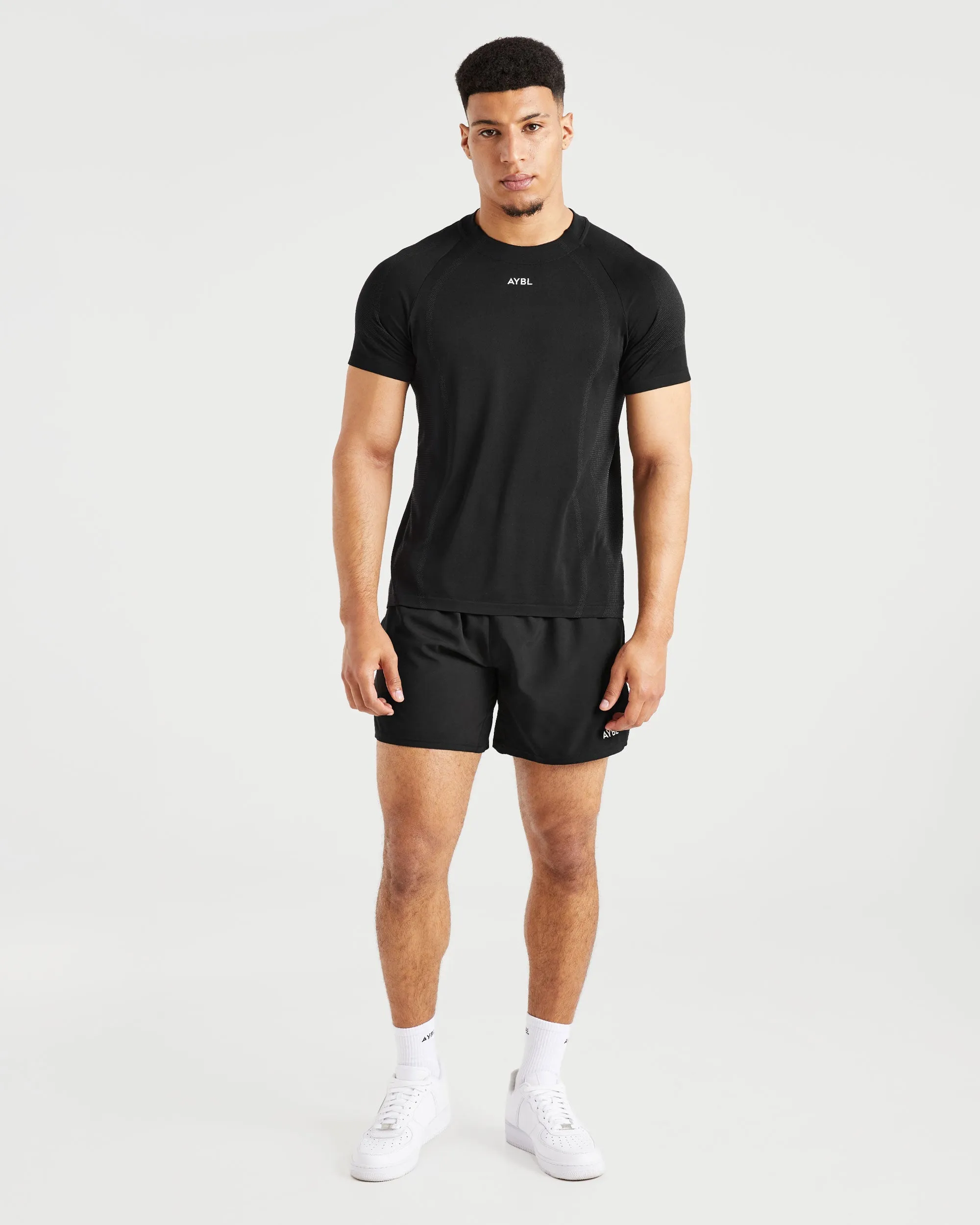 Attain Seamless T Shirt - Black sold by AYBL product image thumbnail 3