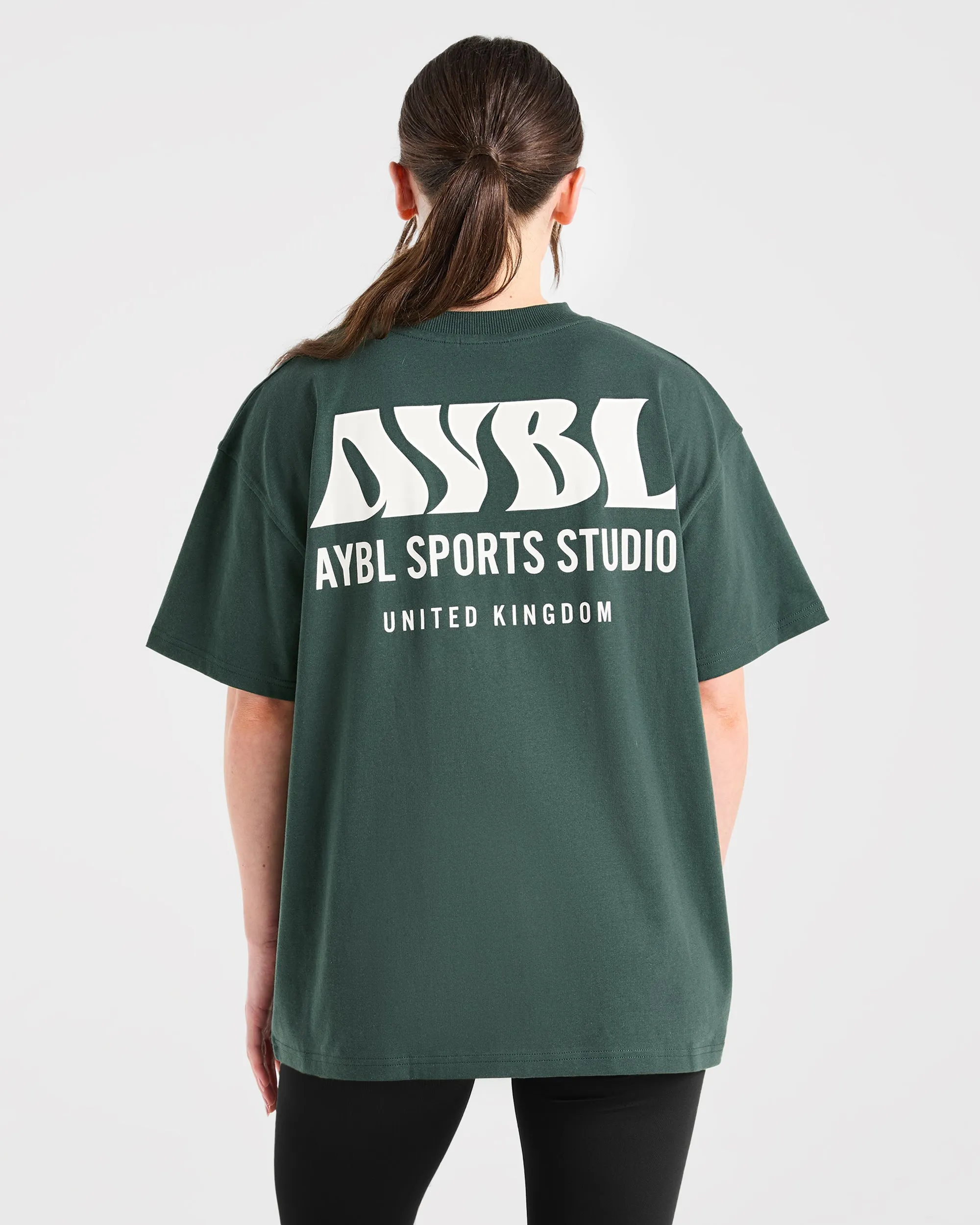 AYBL Sports Studio Oversized T Shirt - Forest Green sold by AYBL