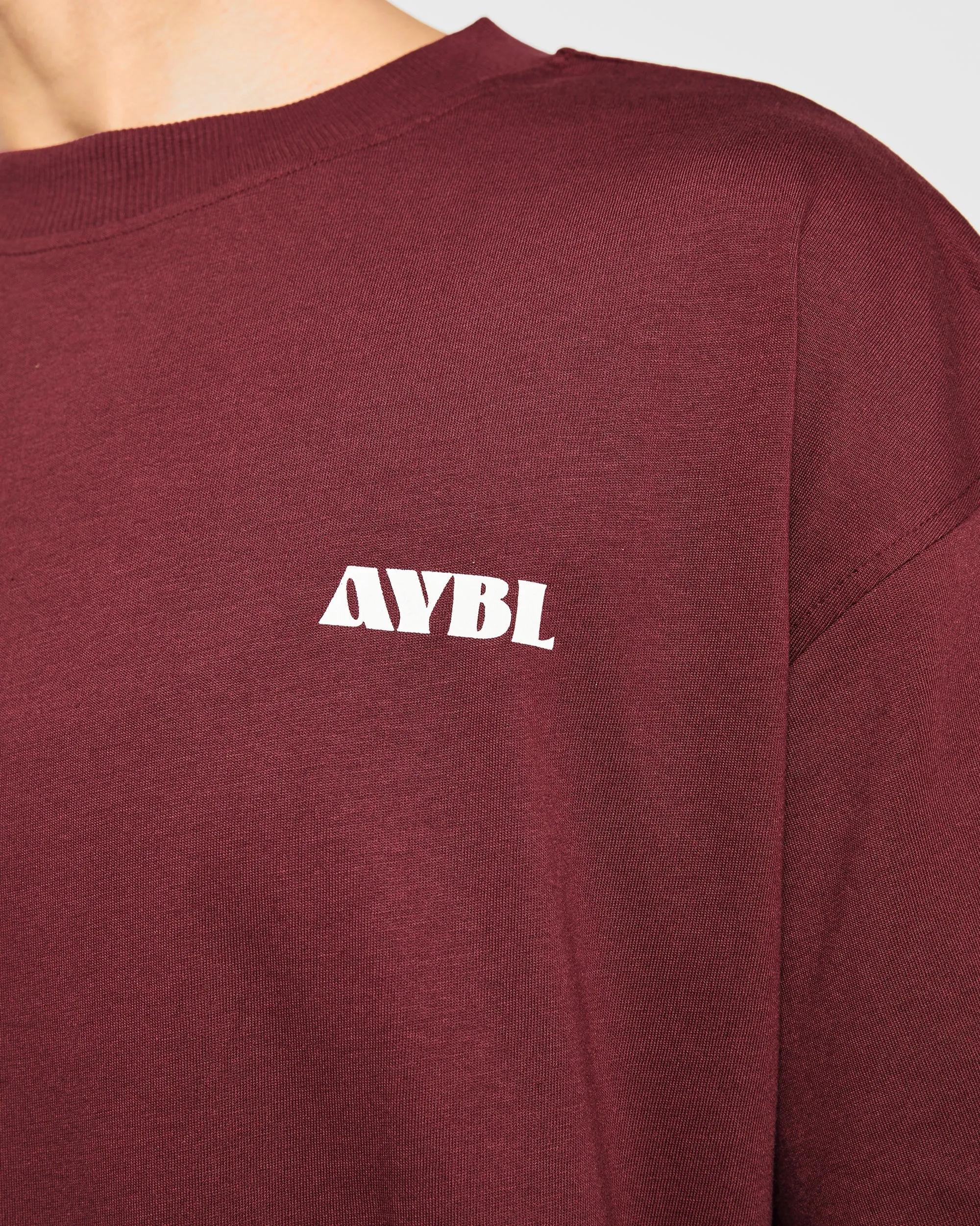 AYBL Sports Studio Oversized T Shirt - Burgundy sold by AYBL product image thumbnail 5