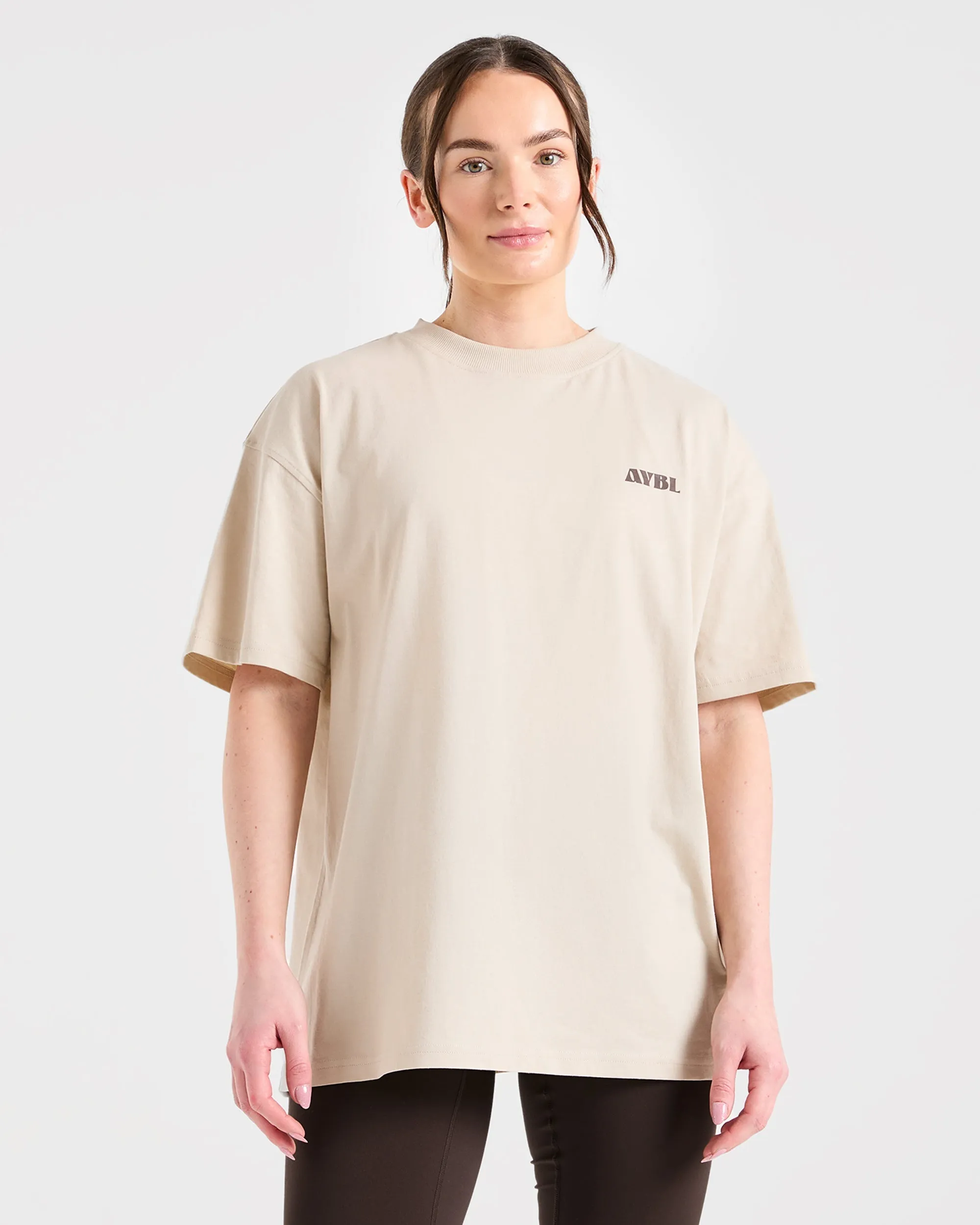 AYBL Sports Studio Oversized T Shirt - Beige sold by AYBL product image thumbnail 2
