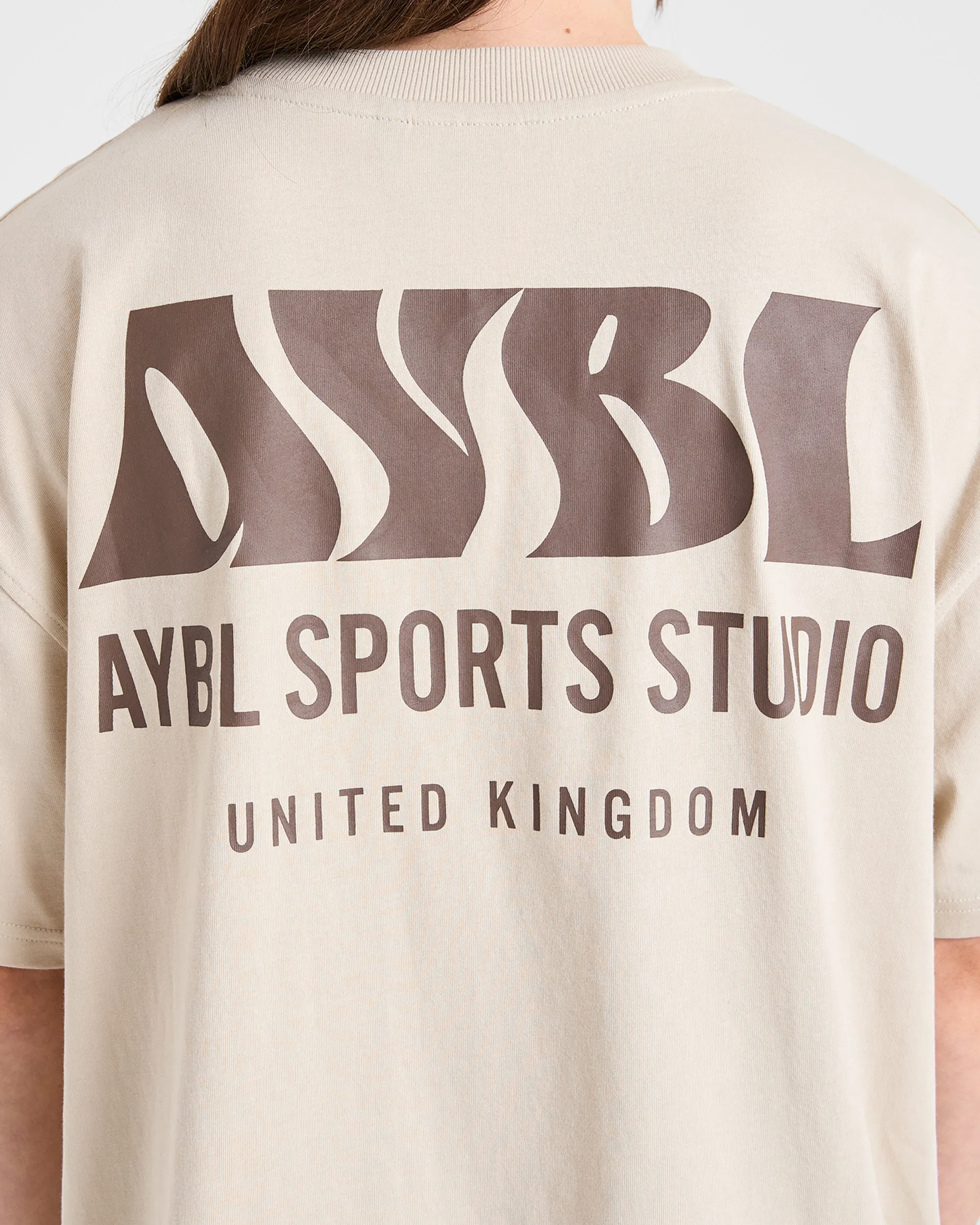 AYBL Sports Studio Oversized T Shirt - Beige sold by AYBL product image thumbnail 5