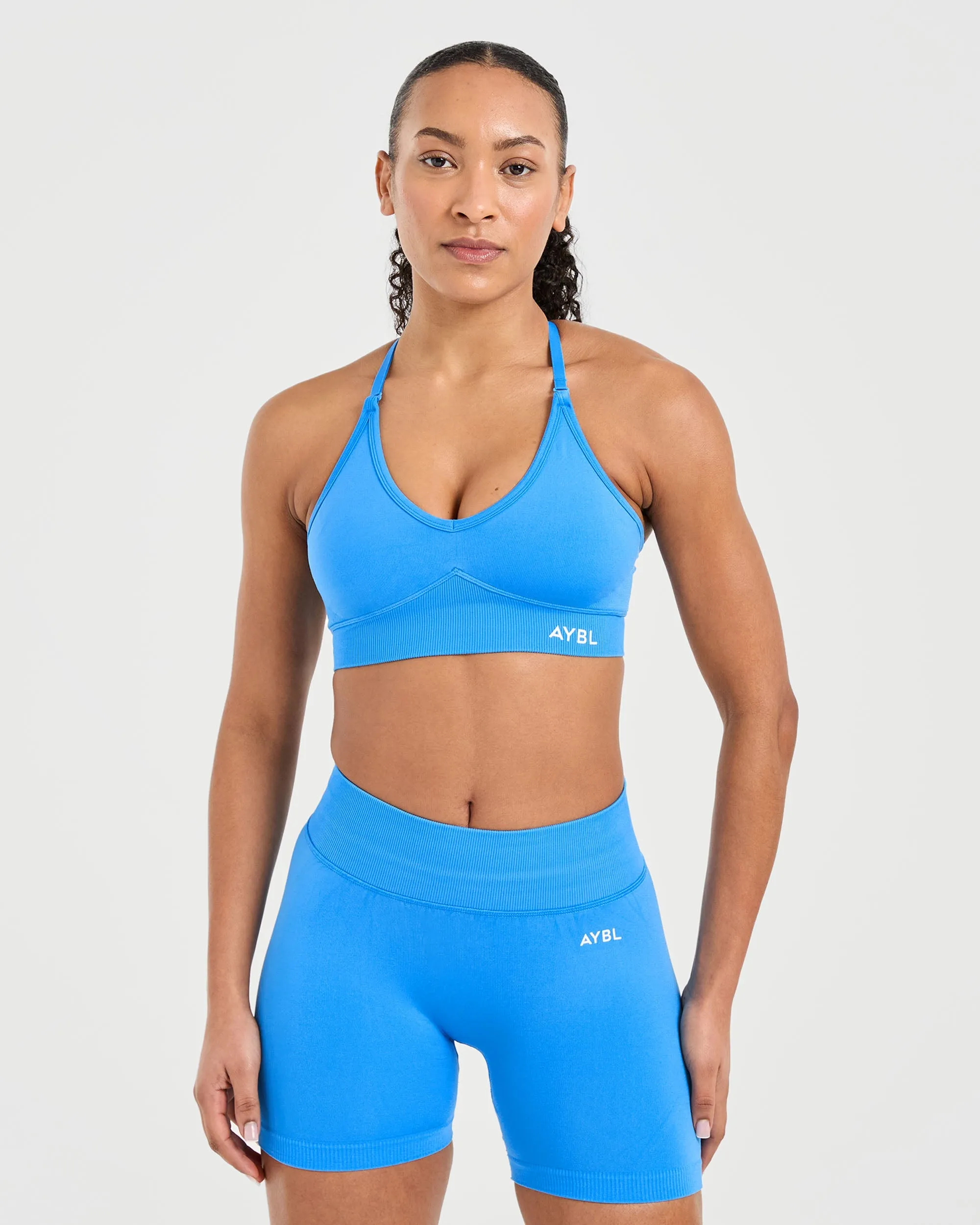 Adapt Seamless Sports Bra - Spring Cobalt sold by AYBL