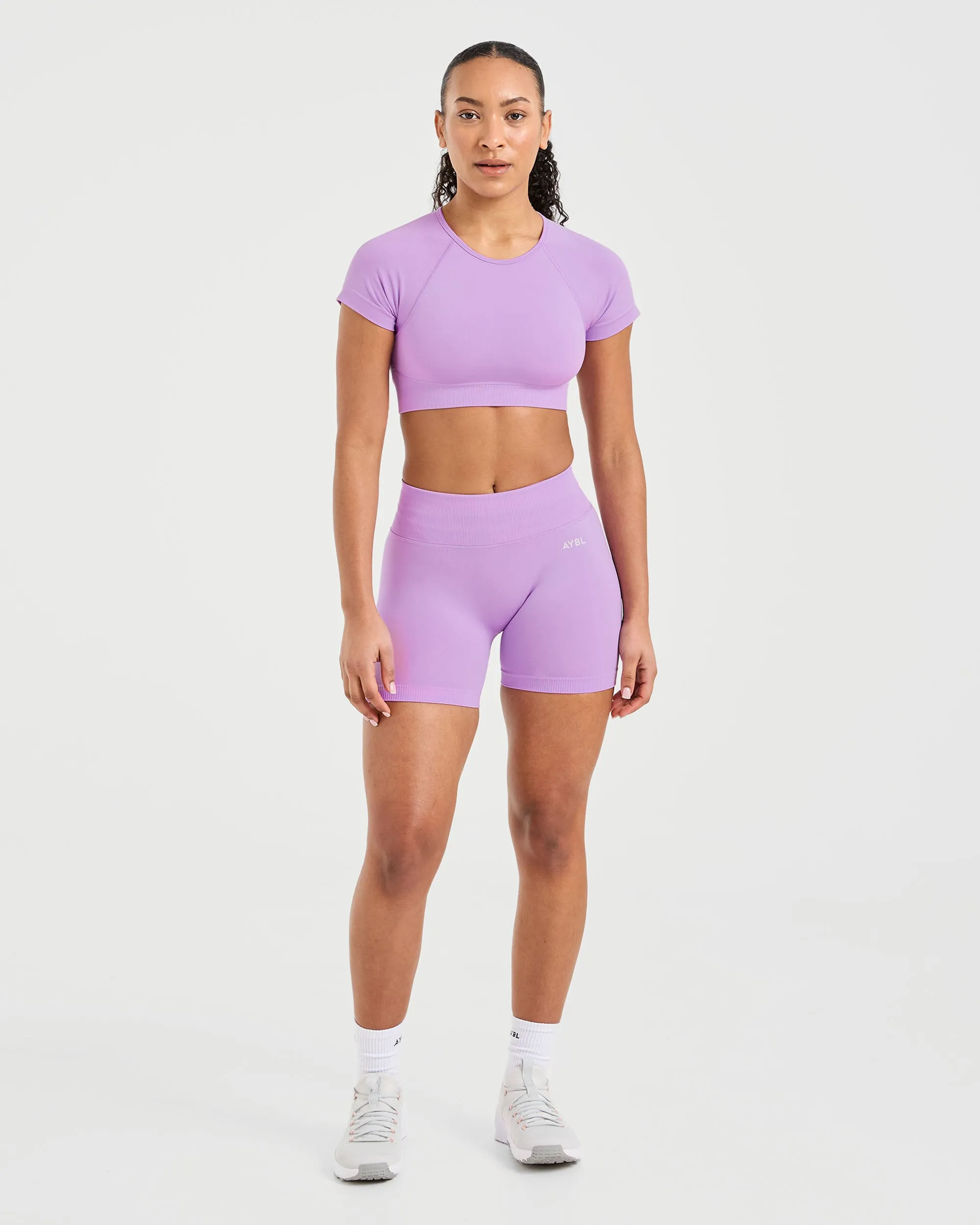 Adapt Seamless Shorts - Spring Lilac sold by AYBL product image thumbnail 3