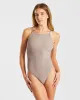 Sculpt Ribbed Bodysuit - Taupe sold by AYBL