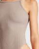 Sculpt Ribbed Bodysuit - Taupe sold by AYBL