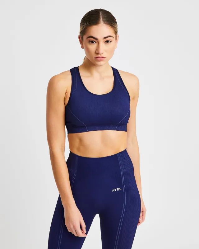 Reflex Seamless Sports Bra - Royal Blue sold by AYBL