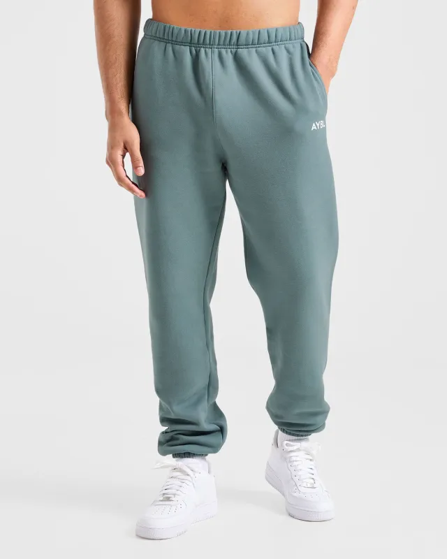 Essential Oversized Joggers - Dusty Blue sold by AYBL