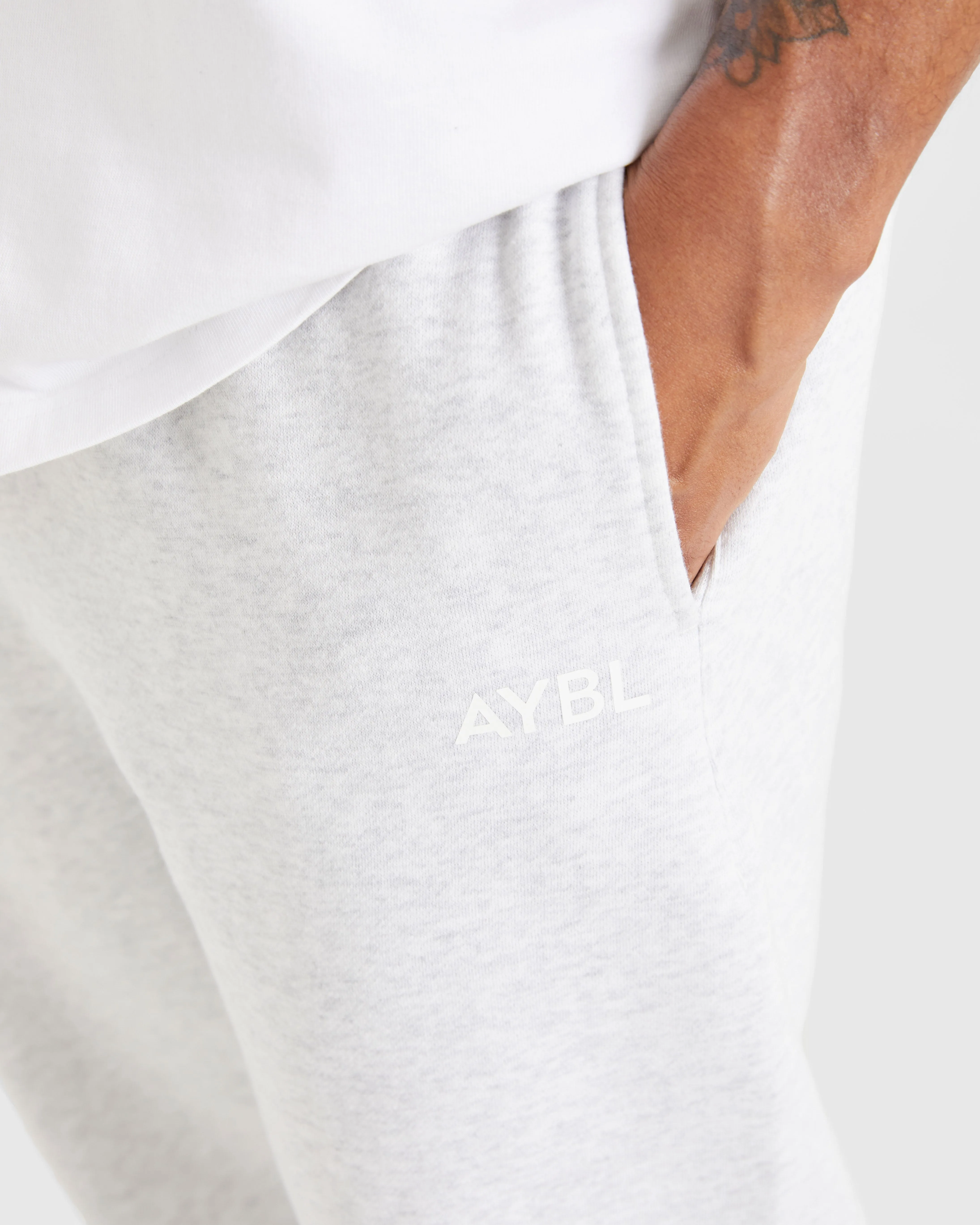 Essential Oversized Joggers - Grey Marl sold by AYBL product image thumbnail 5