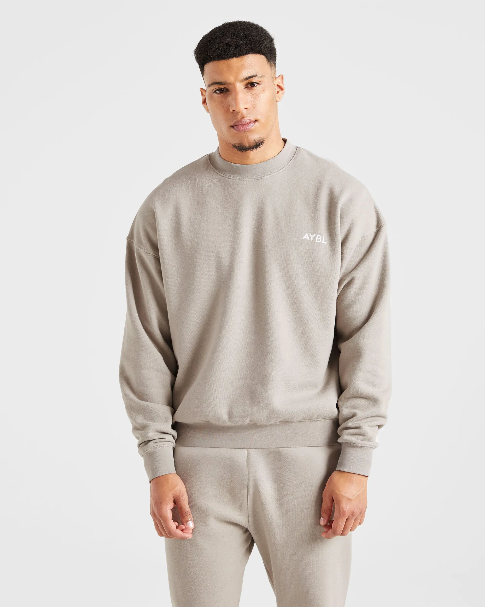 Essential Oversized Sweater - Stone sold by AYBL