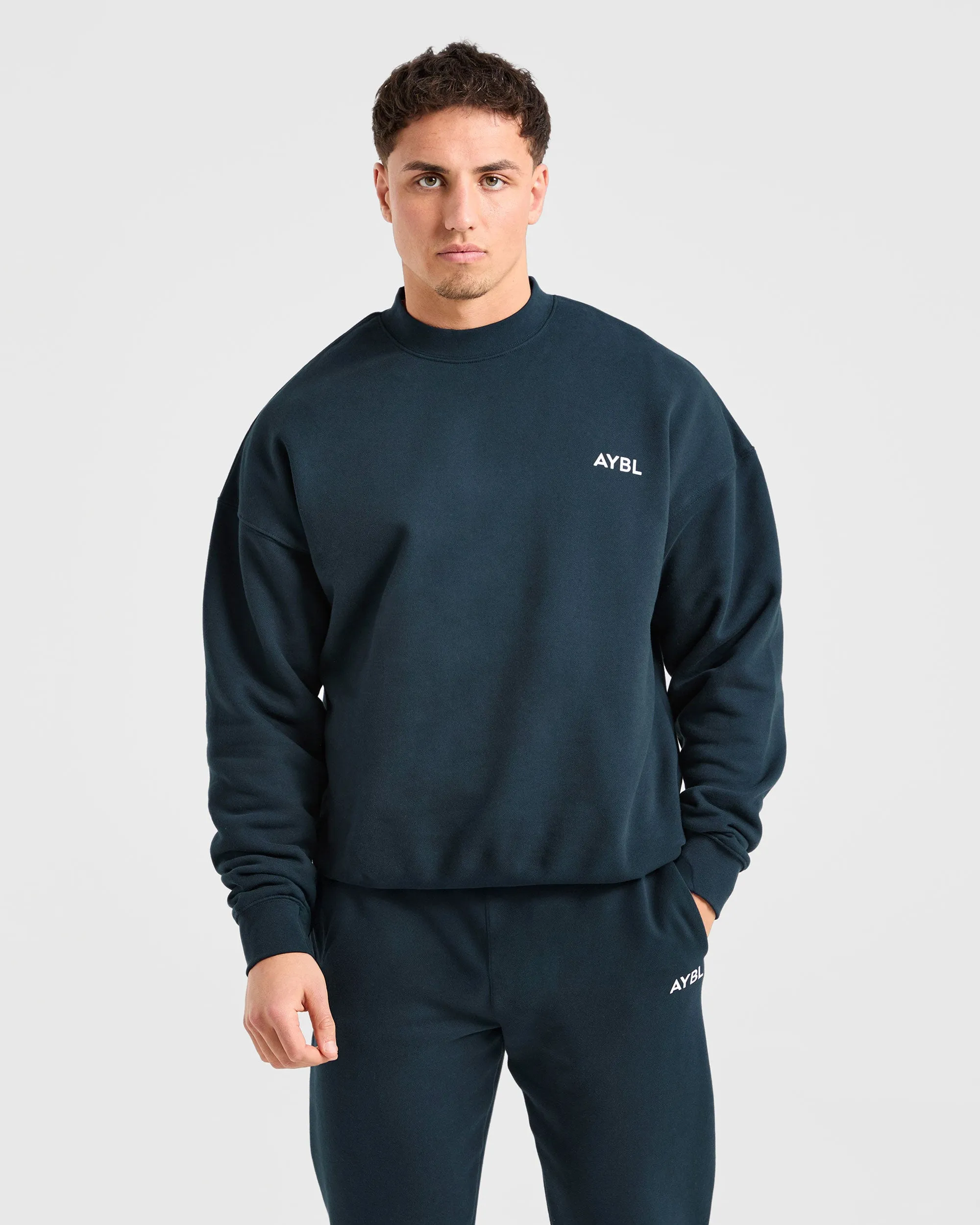 Essential Oversized Sweater - Navy sold by AYBL