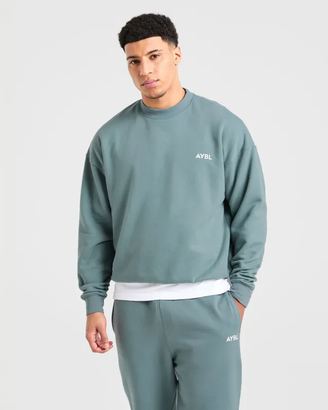 Essential Oversized Sweater - Dusty Blue sold by AYBL