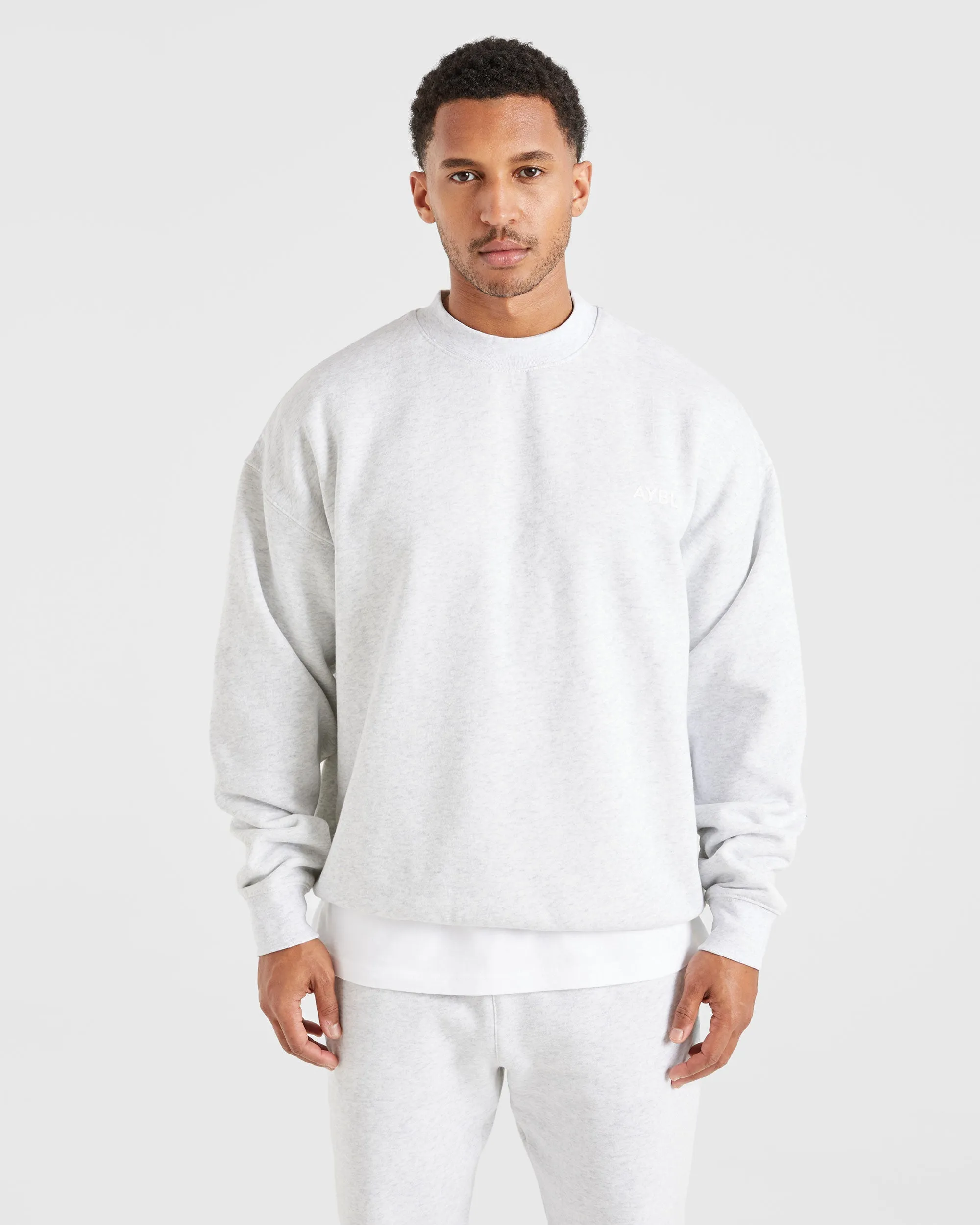 Essential Oversized Sweater - Grey Marl sold by AYBL