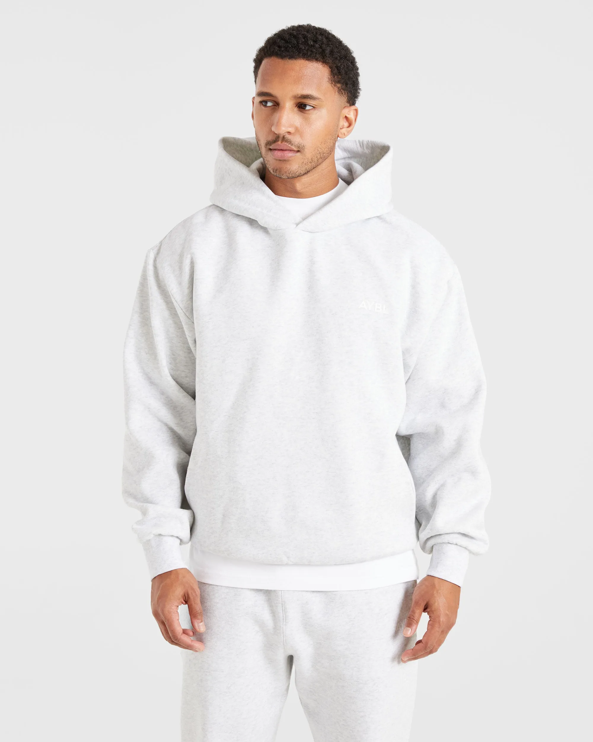 Essential Oversized Hoodie - Grey Marl sold by AYBL