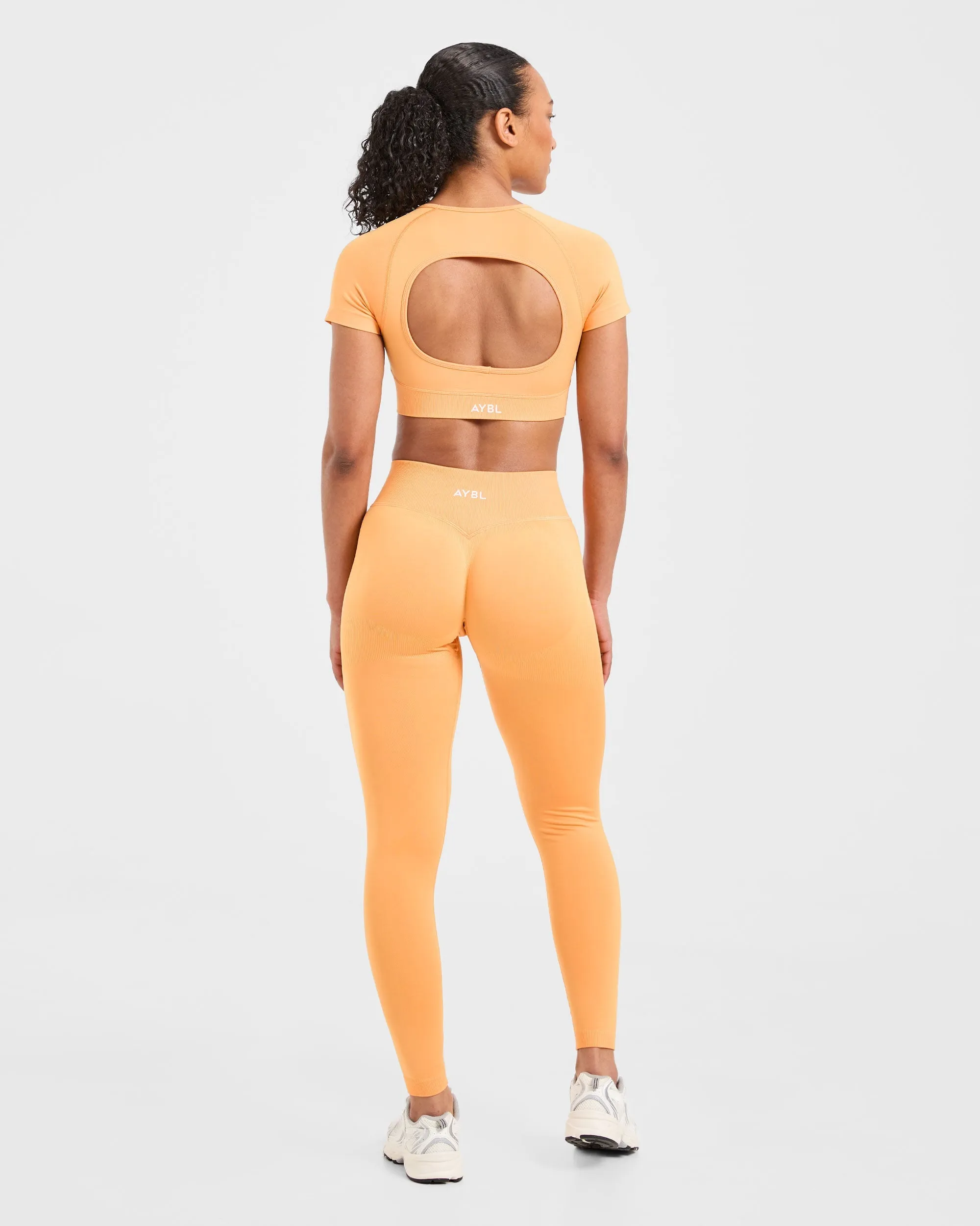 Adapt Seamless Leggings - Bright Orange sold by AYBL product image thumbnail 4
