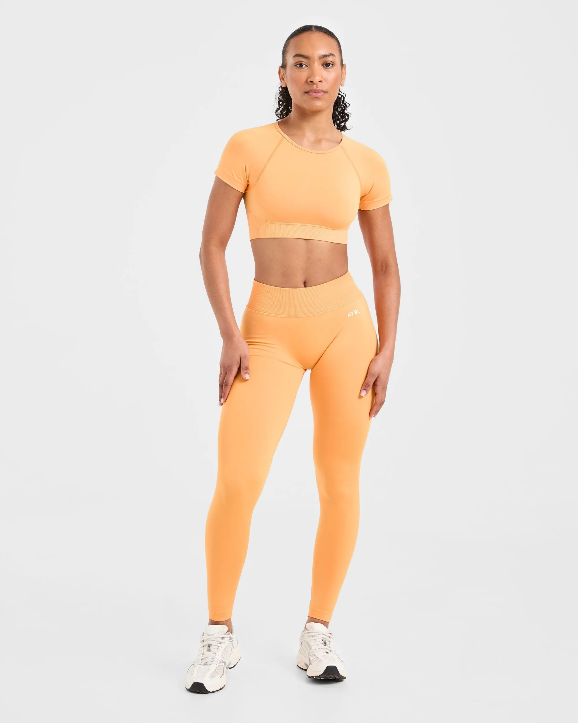 Adapt Seamless Leggings - Bright Orange sold by AYBL product image thumbnail 3