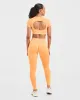 Adapt Seamless Crop Top - Bright Orange sold by AYBL