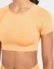 Adapt Seamless Crop Top - Bright Orange sold by AYBL