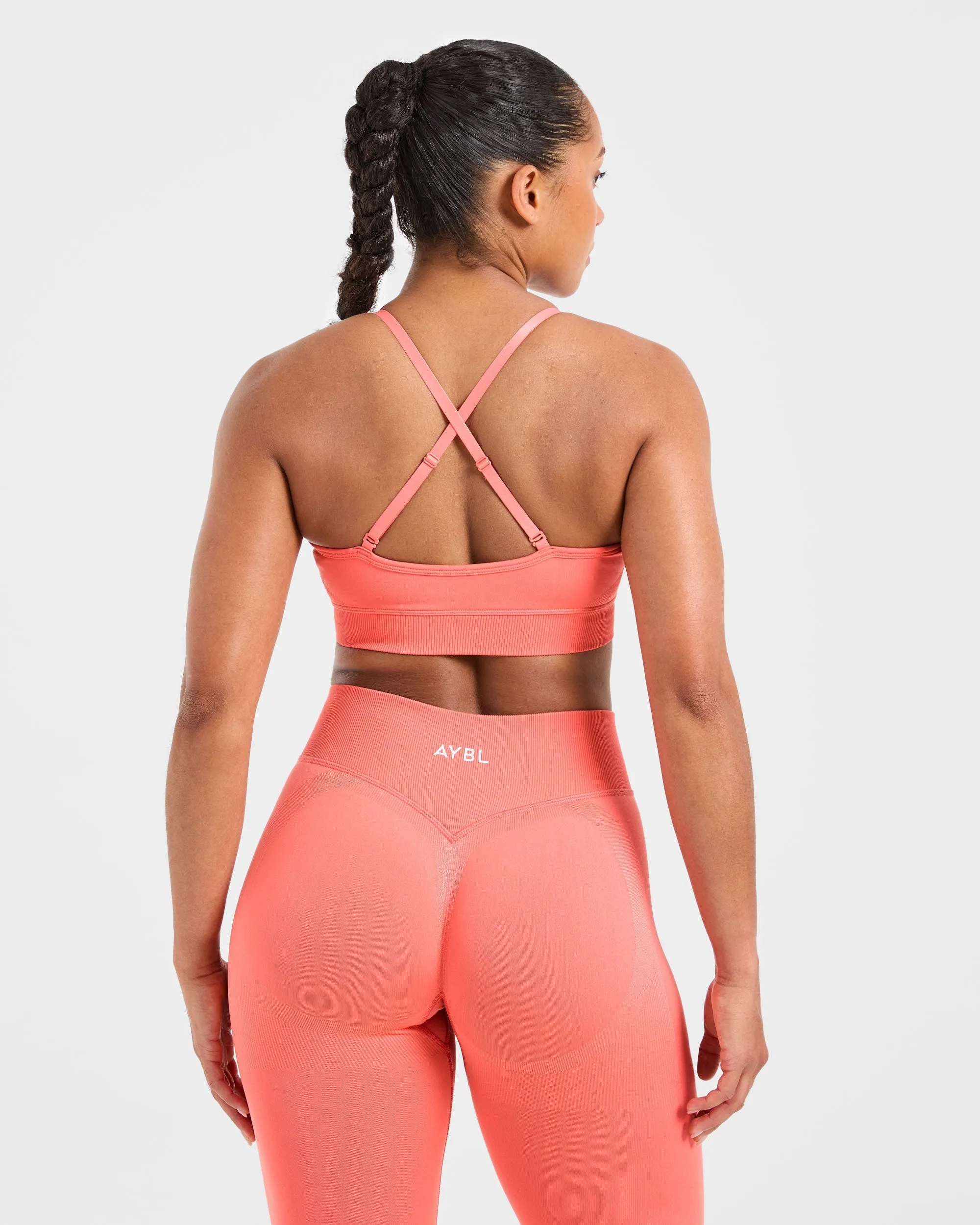 Adapt Seamless Sports Bra - Summer Peach sold by AYBL product image thumbnail 2
