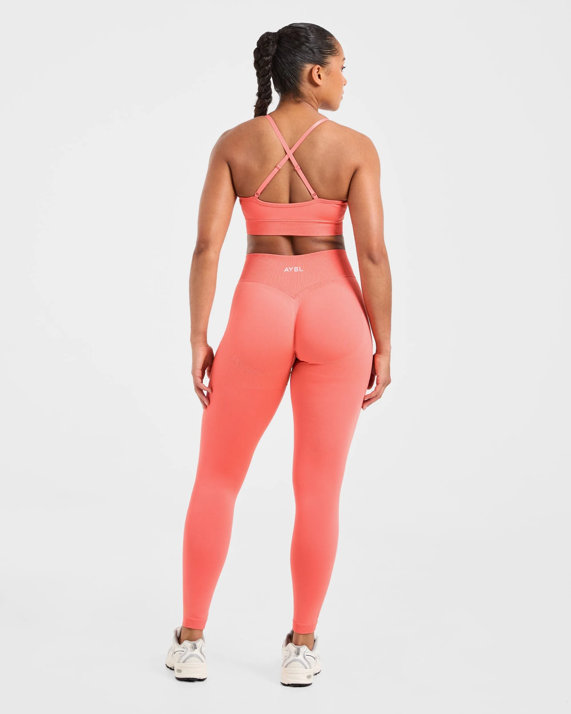 Adapt Seamless Sports Bra - Summer Peach sold by AYBL product image thumbnail 4
