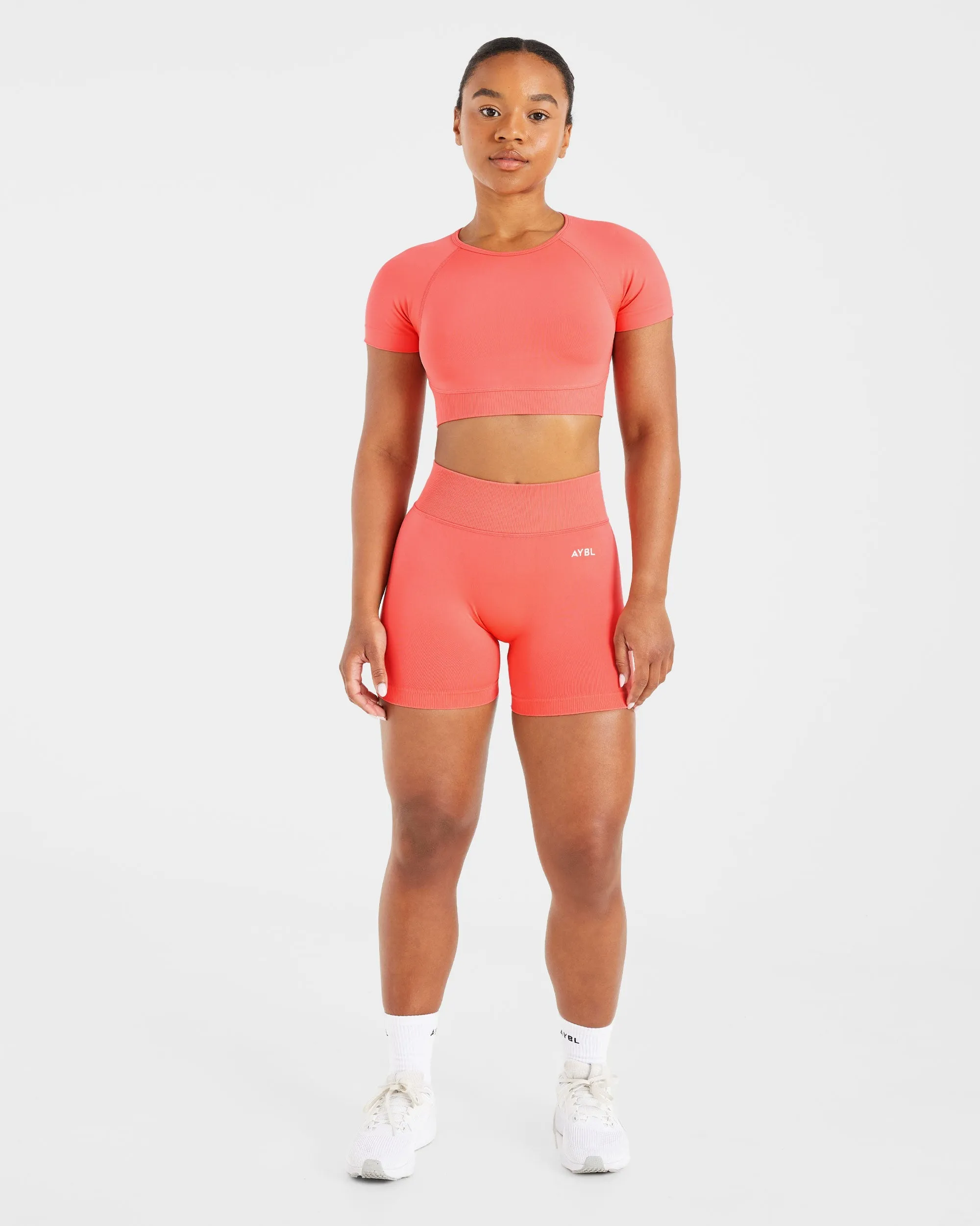 Adapt Seamless Shorts - Summer Peach sold by AYBL product image thumbnail 4