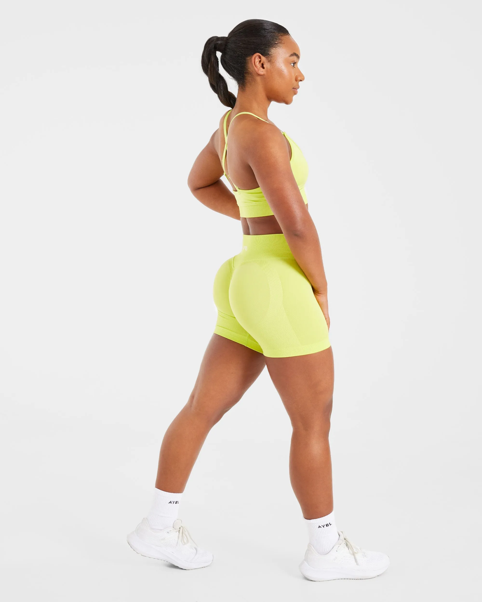 Adapt Seamless Shorts - Lime Green sold by AYBL product image thumbnail 4