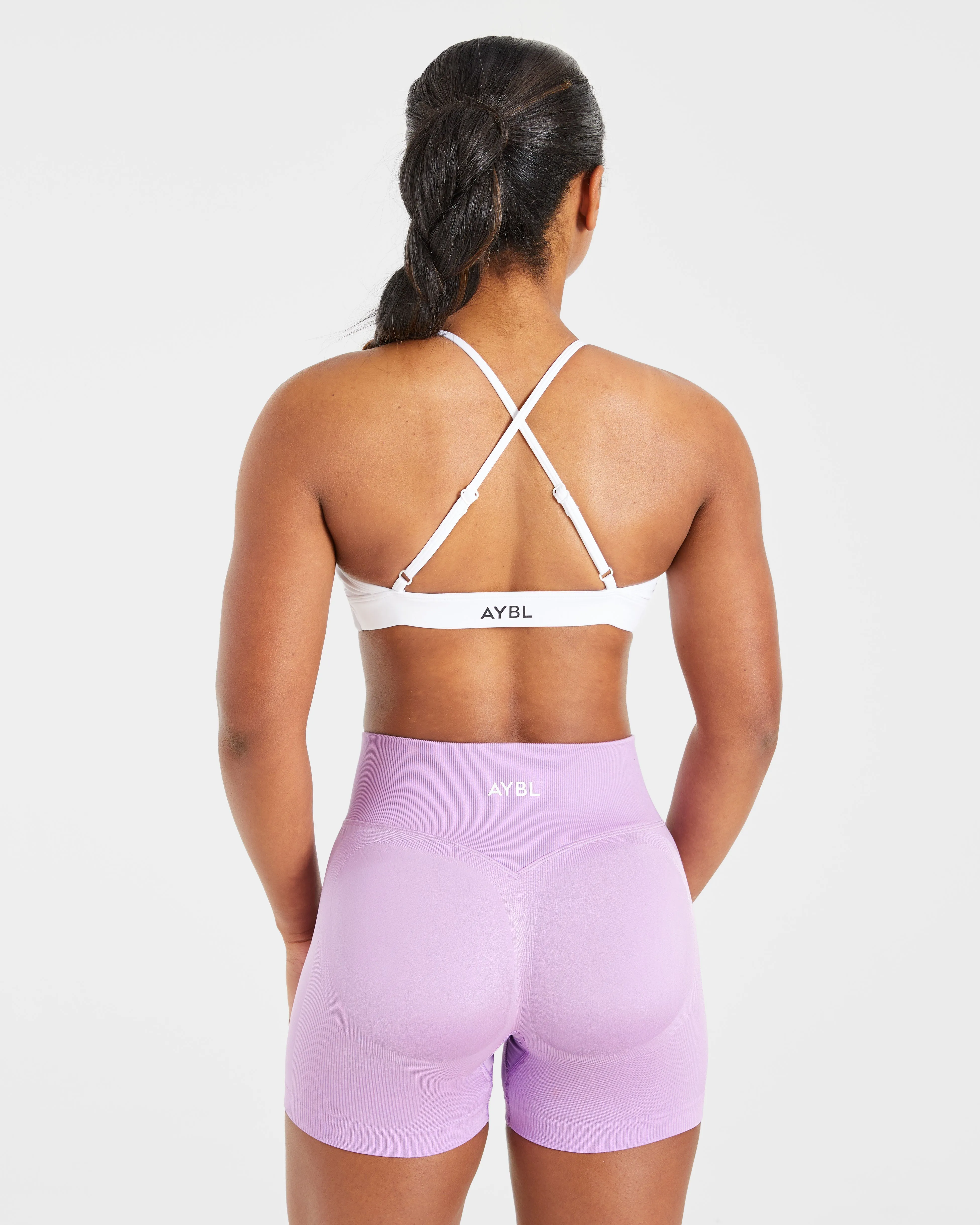 Essential Twist Crossback Sports Bra - White sold by AYBL product image thumbnail 2