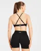 Essential Twist Crossback Sports Bra - Black sold by AYBL