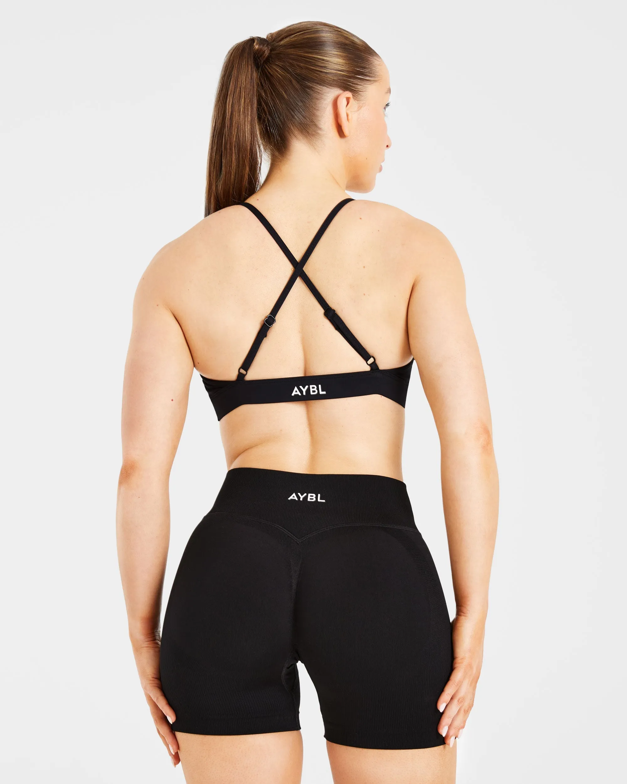 Essential Twist Crossback Sports Bra - Black sold by AYBL product image thumbnail 2