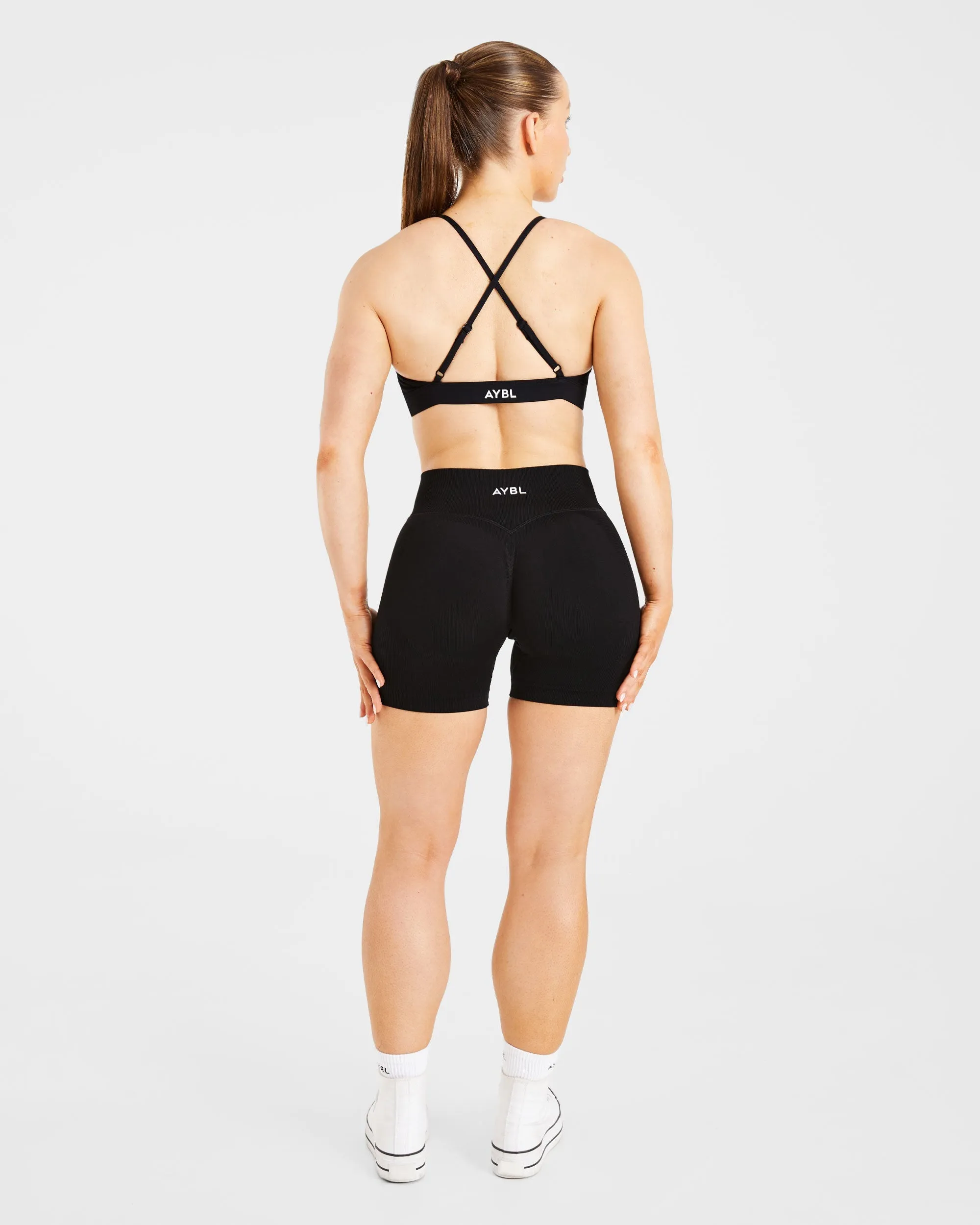 Essential Twist Crossback Sports Bra - Black sold by AYBL product image thumbnail 4