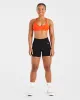 Essential Strappy Sports Bra - Bright Orange sold by AYBL