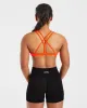 Essential Strappy Sports Bra - Bright Orange sold by AYBL