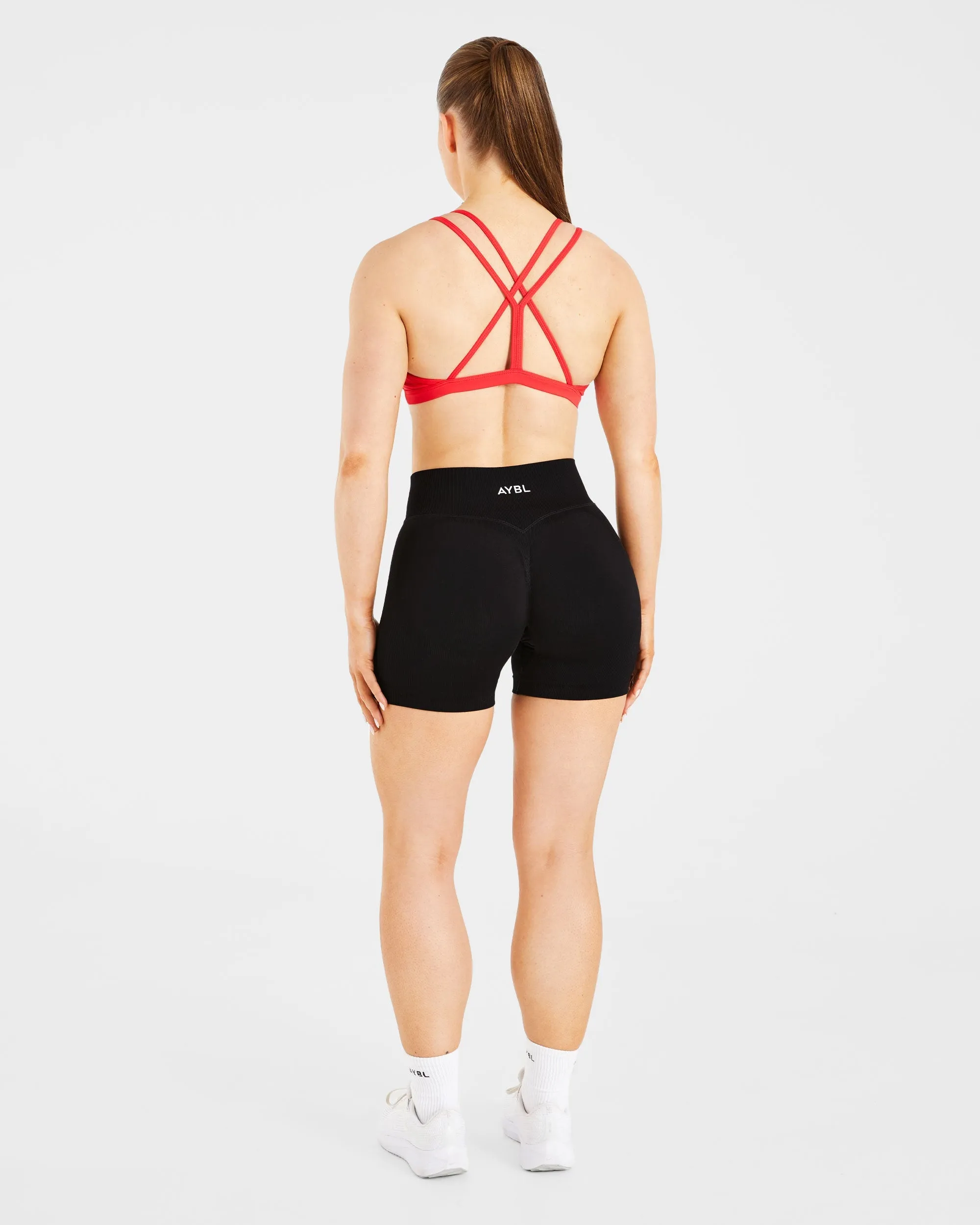 Essential Strappy Sports Bra - True Red sold by AYBL product image thumbnail 4