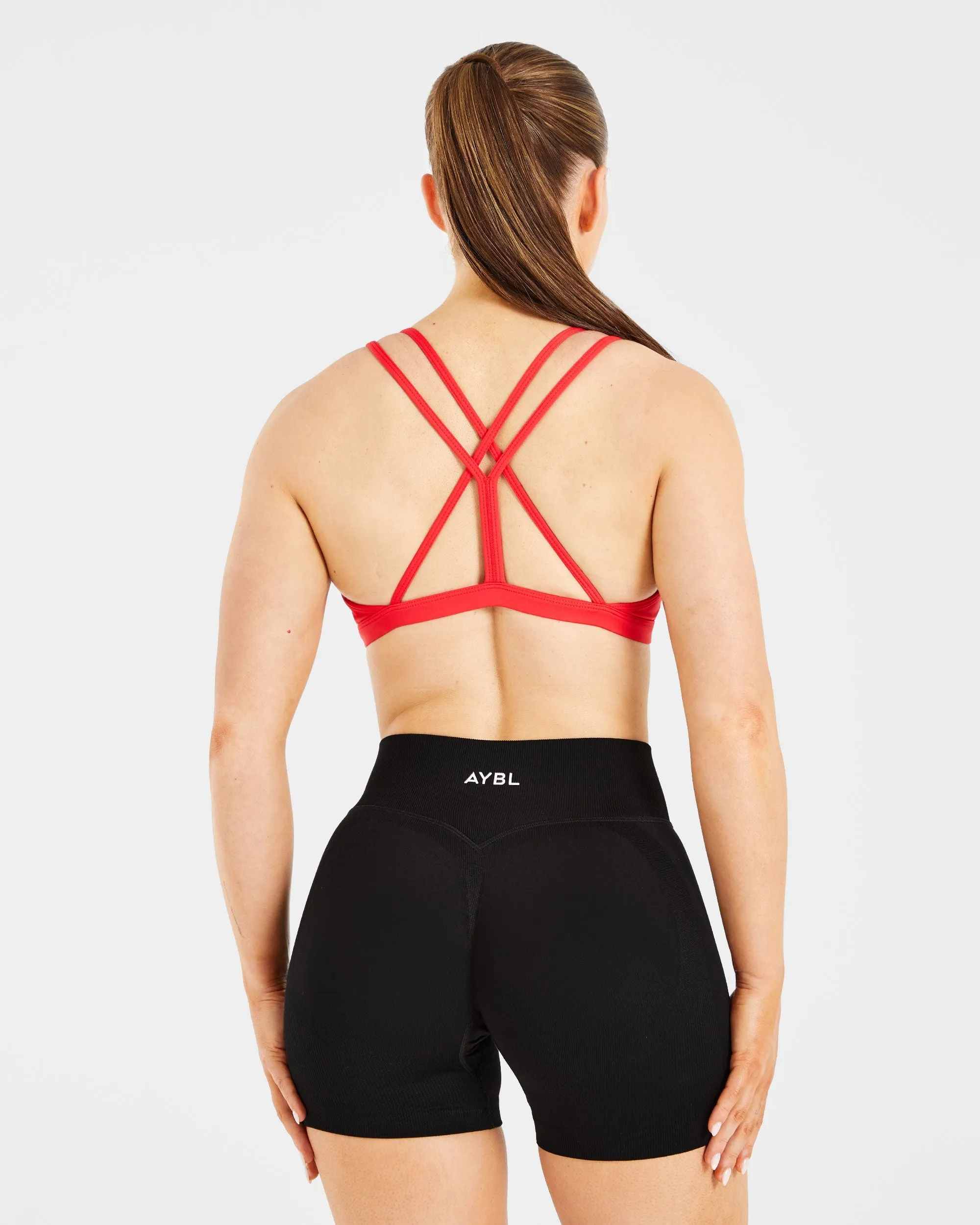 Essential Strappy Sports Bra - True Red sold by AYBL product image thumbnail 2