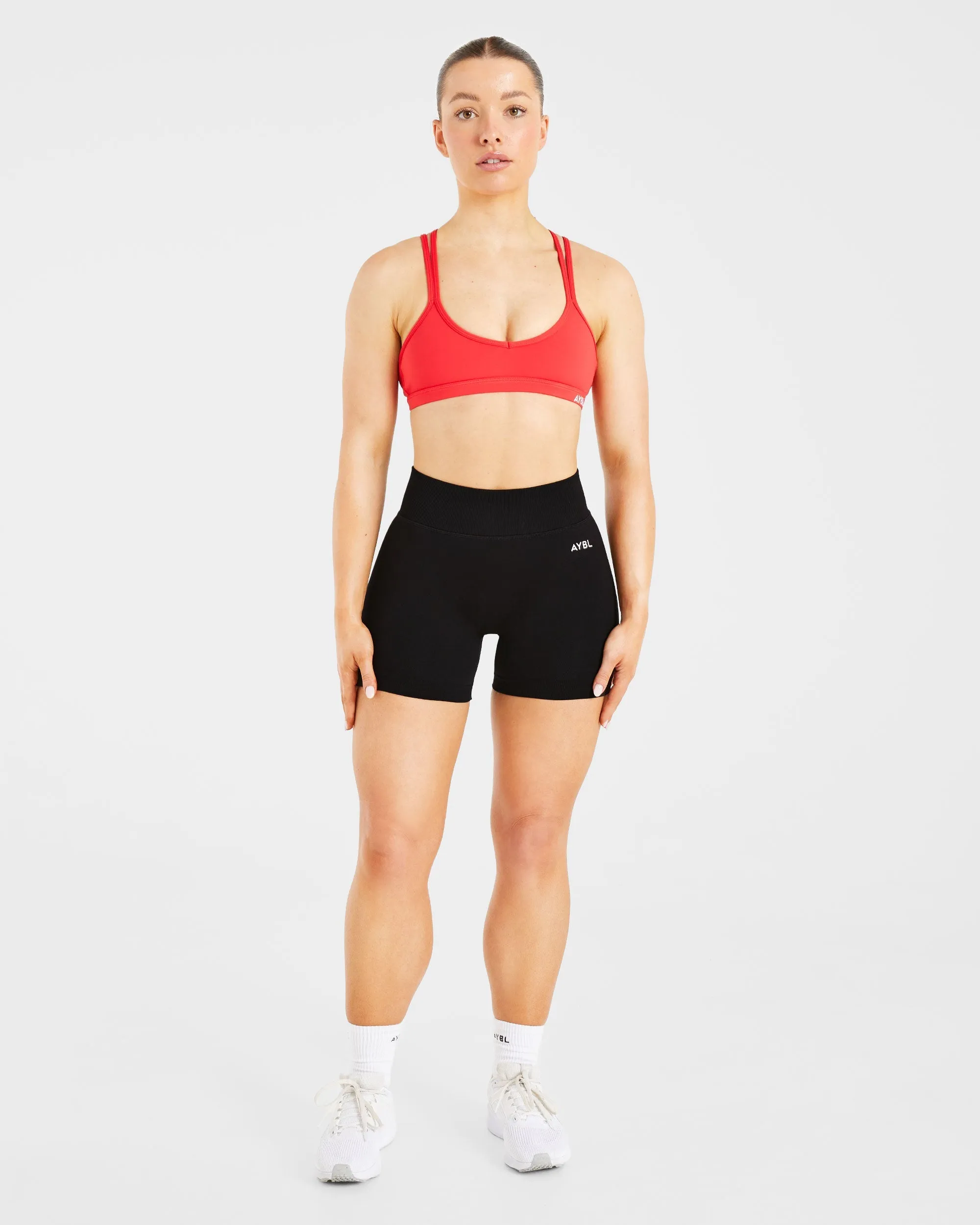 Essential Strappy Sports Bra - True Red sold by AYBL product image thumbnail 3