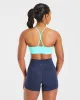 Essential Ruched Sports Bra - Aqua Blue sold by AYBL