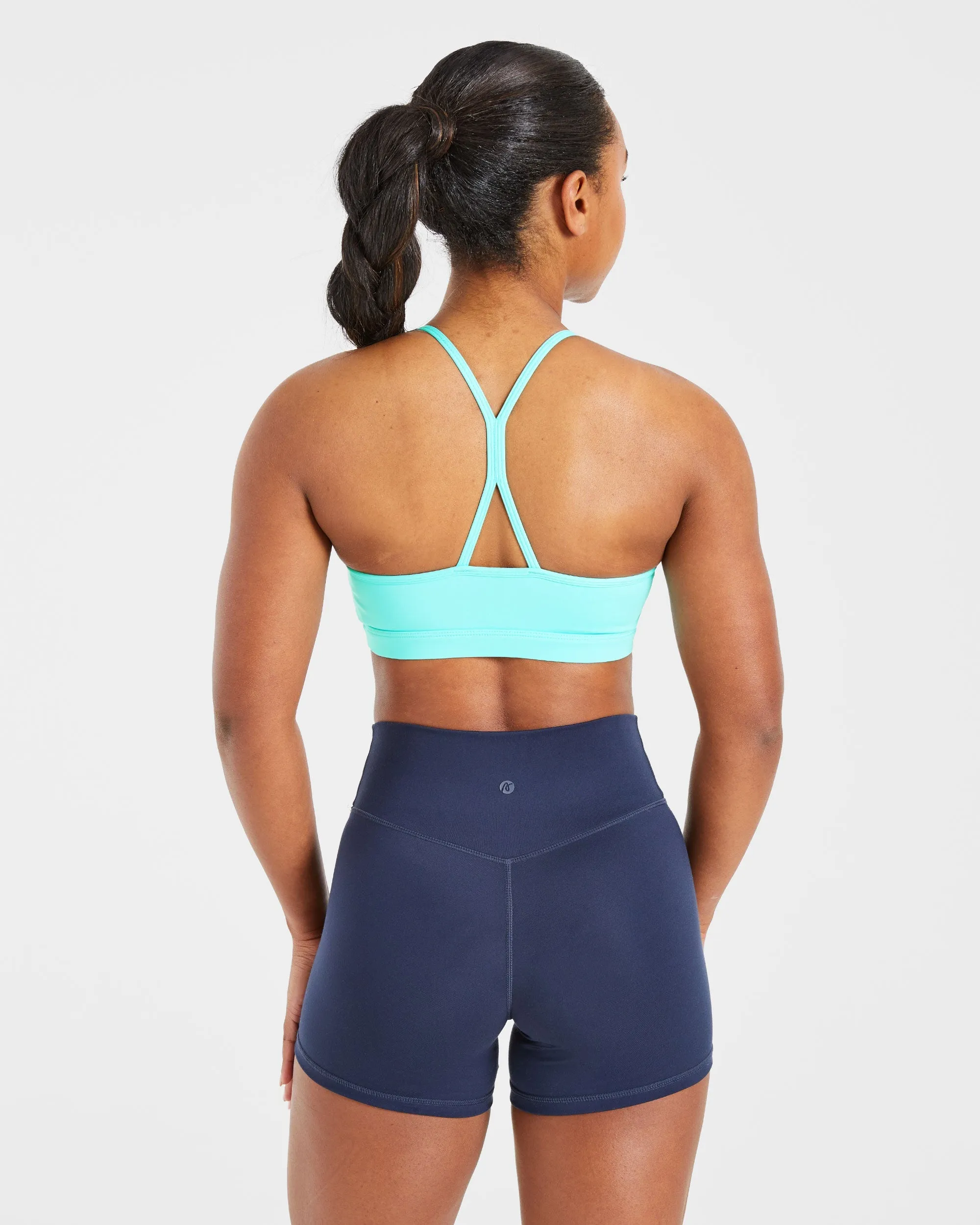 Essential Ruched Sports Bra - Aqua Blue sold by AYBL product image thumbnail 2