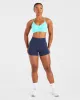 Essential Ruched Sports Bra - Aqua Blue sold by AYBL