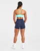 Essential Ruched Sports Bra - Aqua Blue sold by AYBL