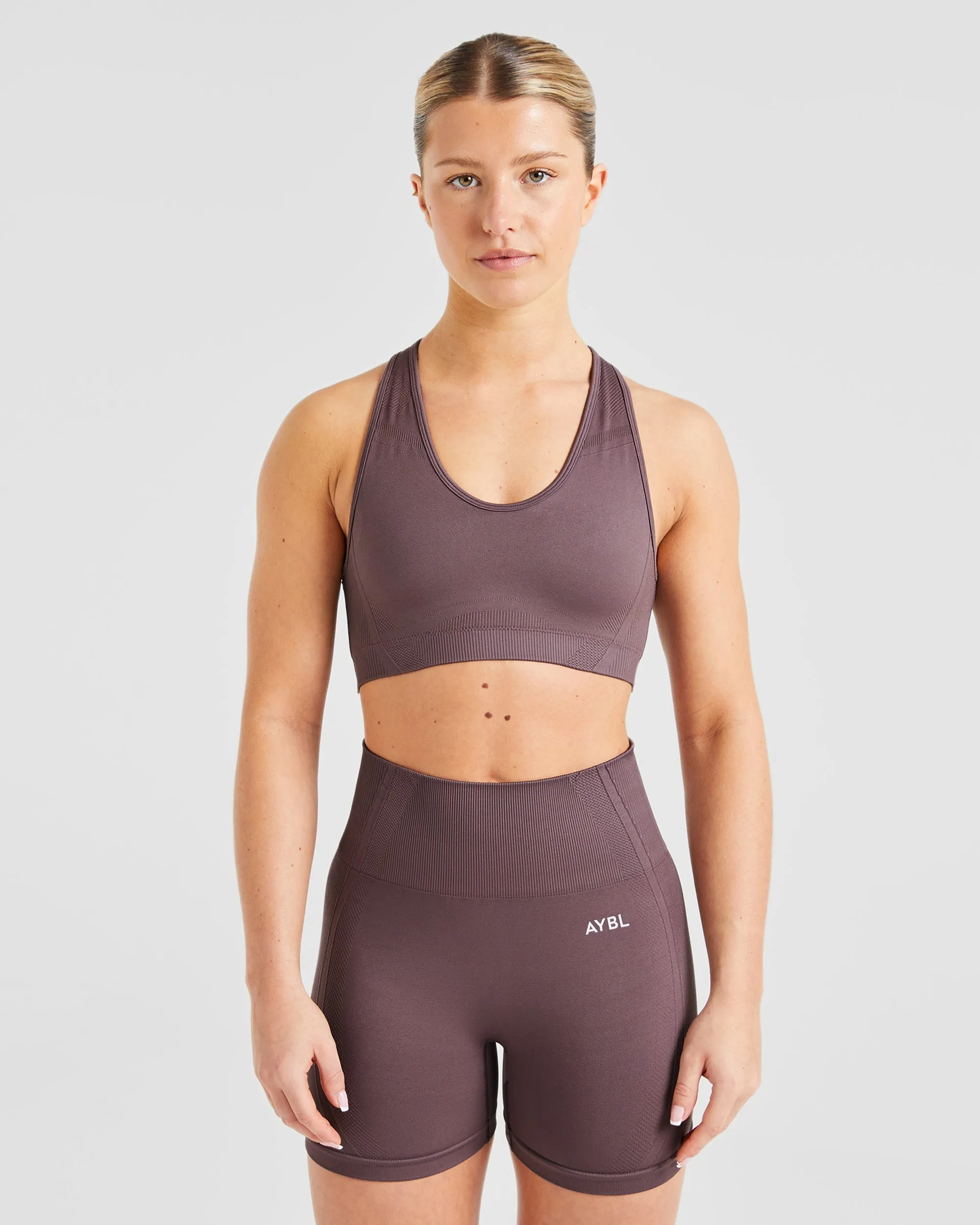 Balance V3 Seamless Sports Bra - Coffee Bean sold by AYBL
