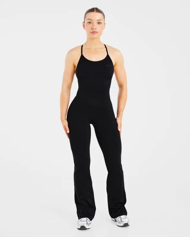 Sculpt Backless Flared All In One - Black sold by AYBL