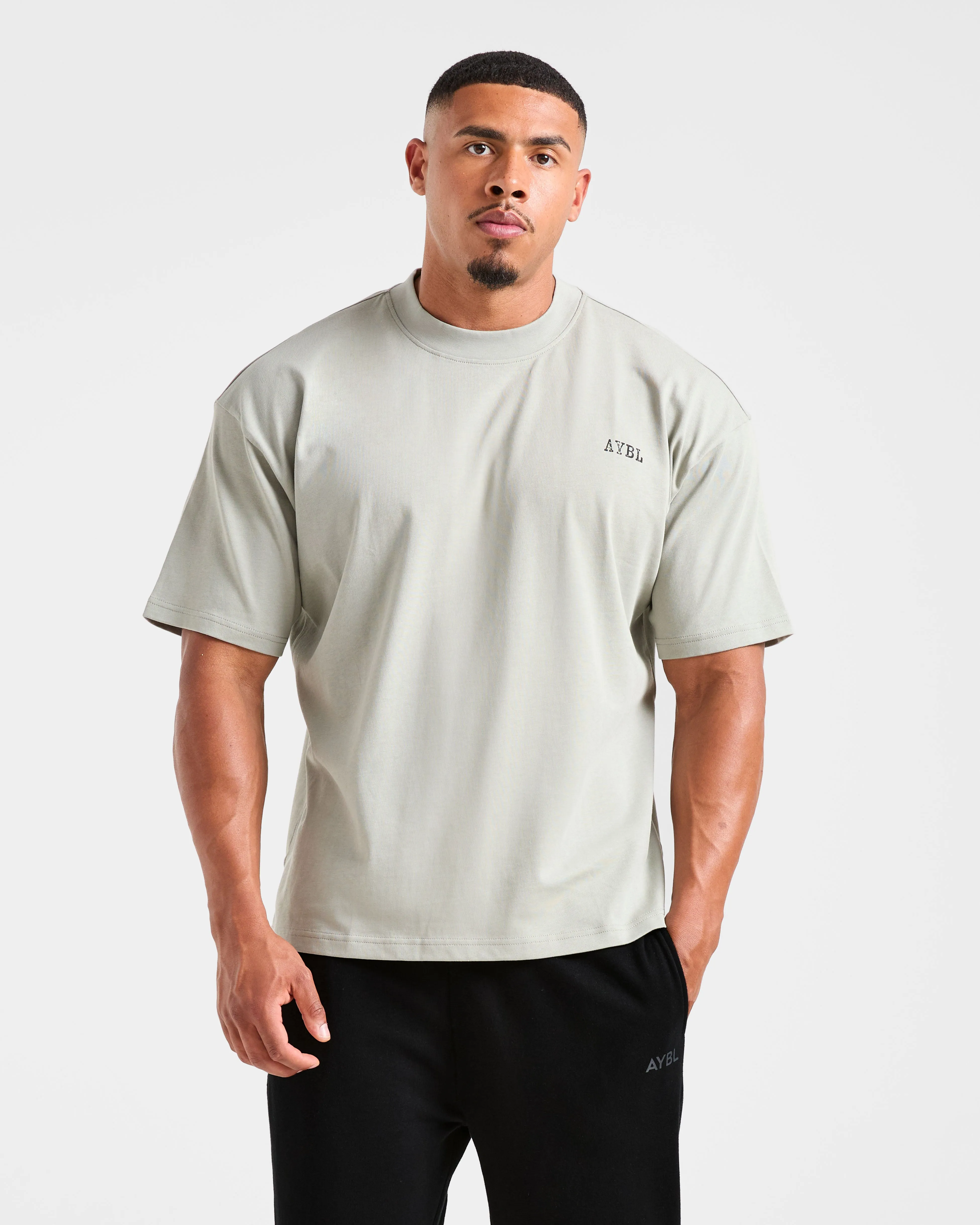 Lifting Essentials Oversized T Shirt - Stone Sage sold by AYBL product image thumbnail 2