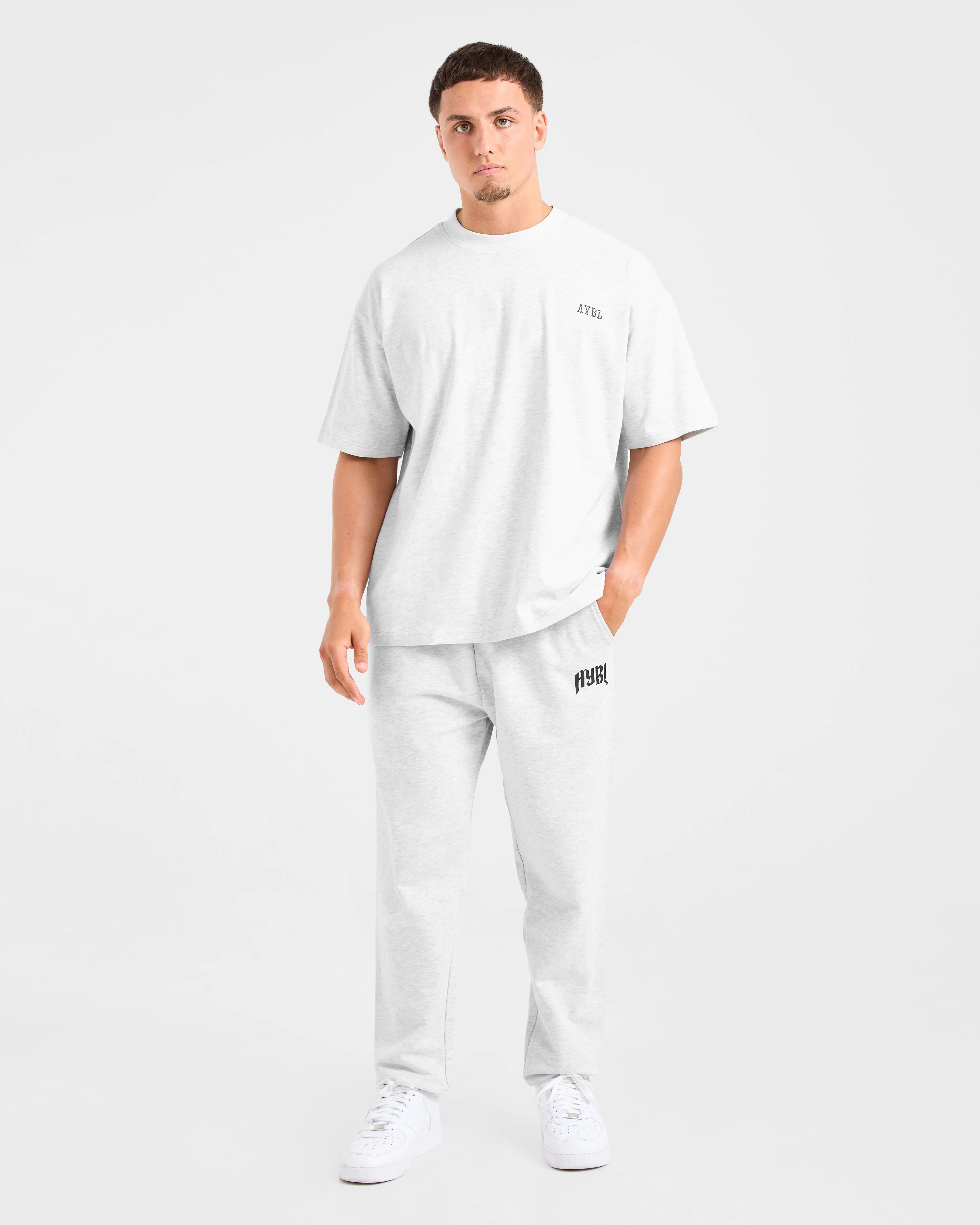Lifting Essentials Oversized T Shirt - Grey Marl sold by AYBL product image thumbnail 3