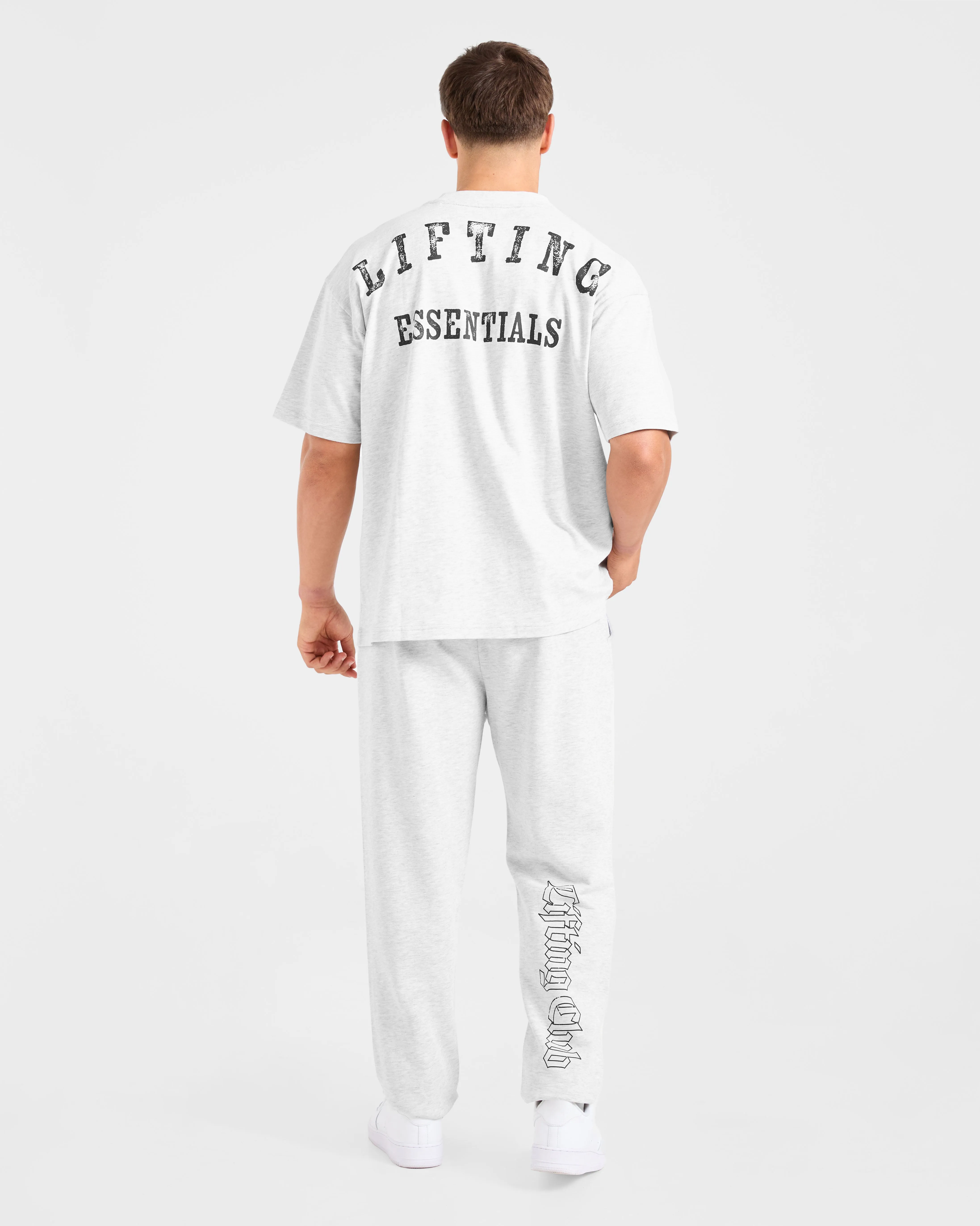 Lifting Essentials Oversized T Shirt - Grey Marl sold by AYBL product image thumbnail 4