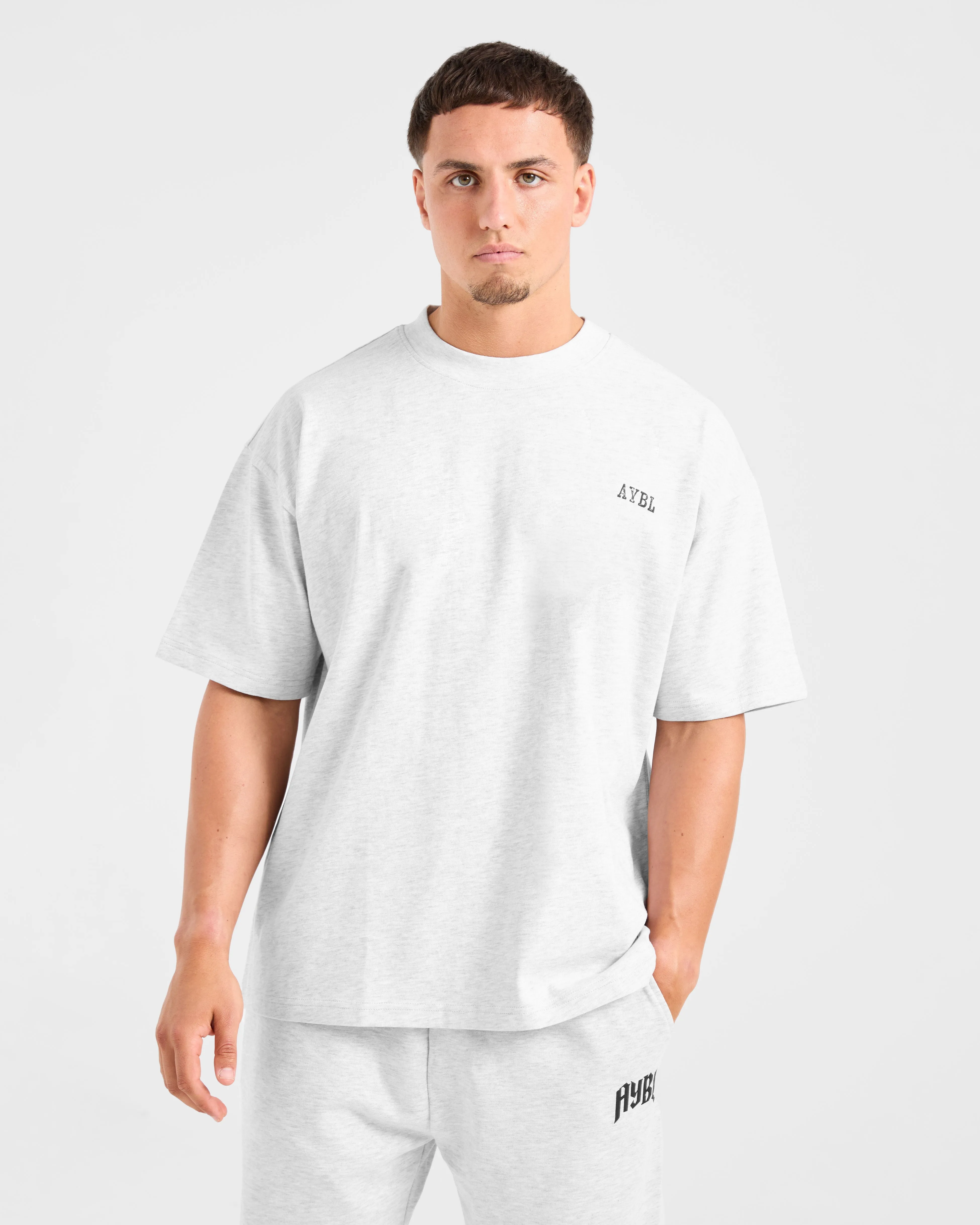 Lifting Essentials Oversized T Shirt - Grey Marl sold by AYBL product image thumbnail 2