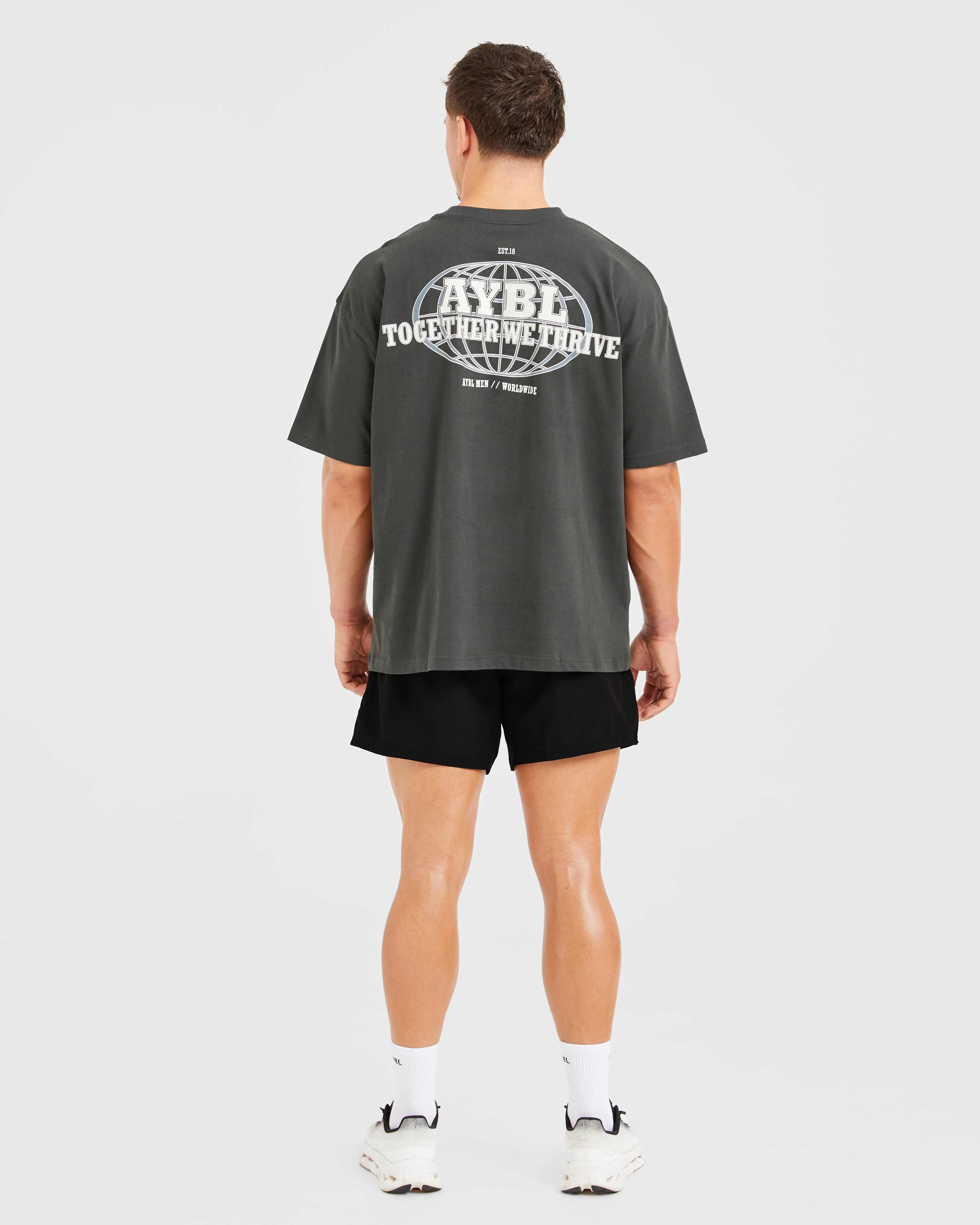 Global Oversized T Shirt - Sea Moss sold by AYBL product image thumbnail 4