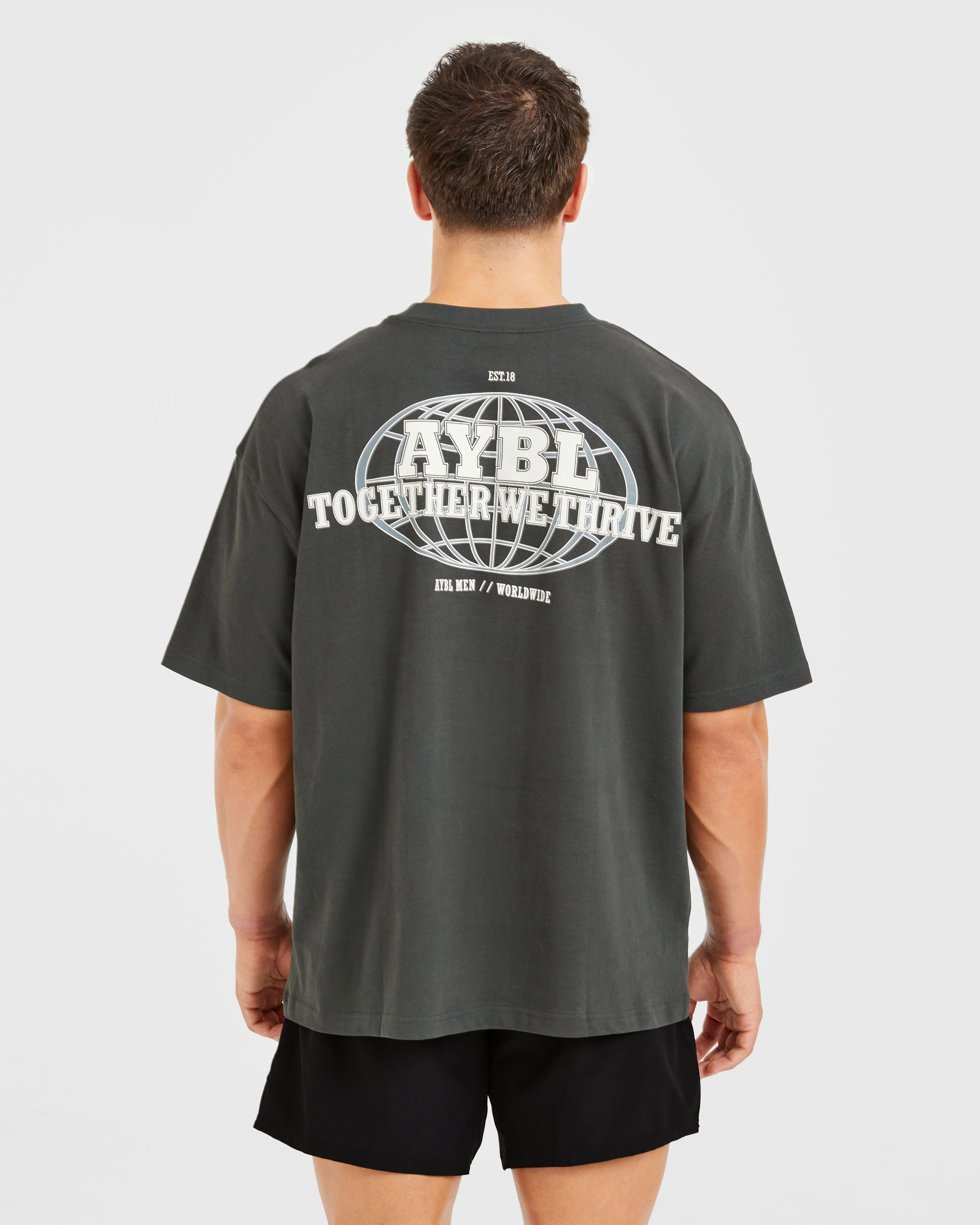 Global Oversized T Shirt - Sea Moss sold by AYBL