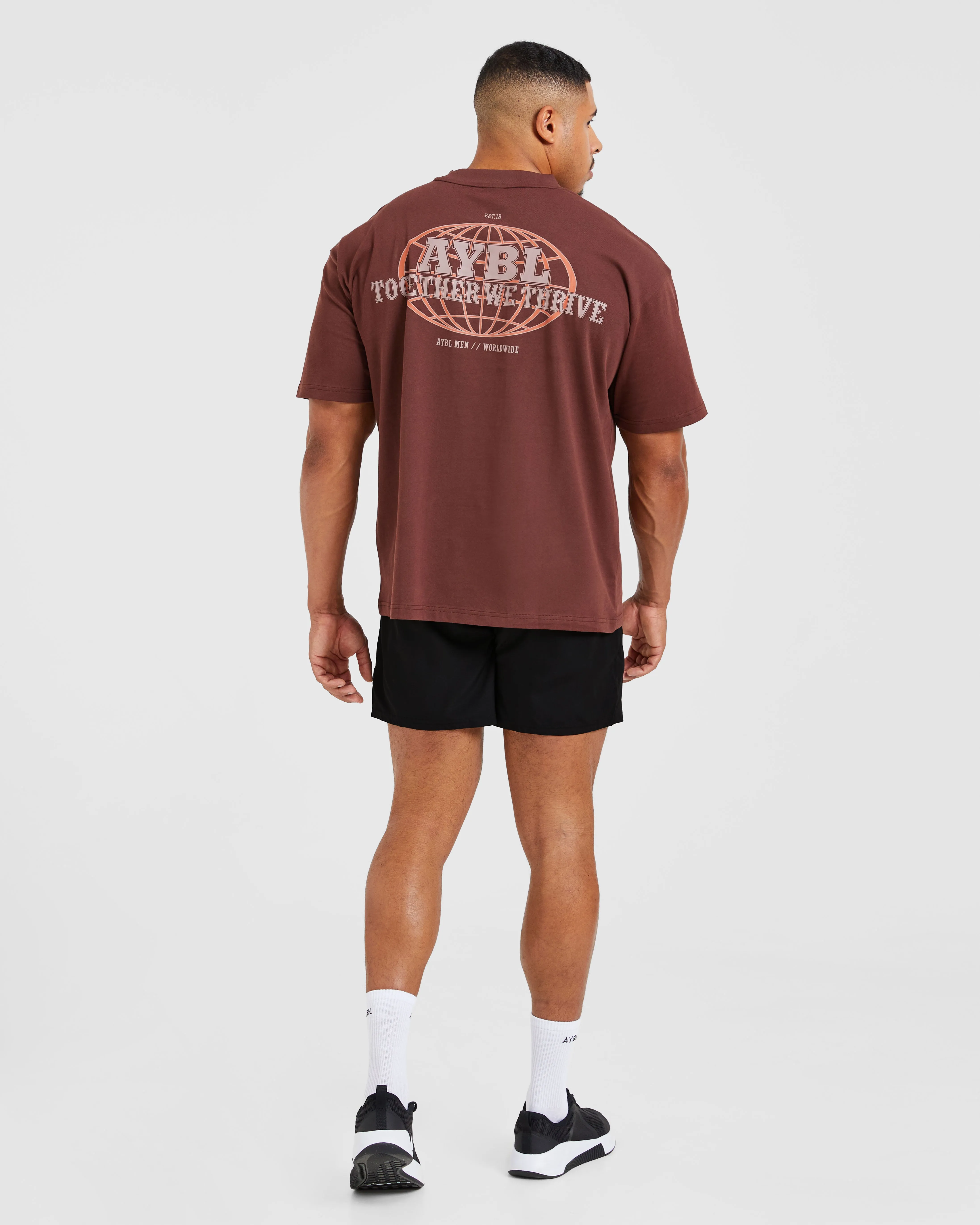 Global Oversized T Shirt - Burnt Red sold by AYBL product image thumbnail 4