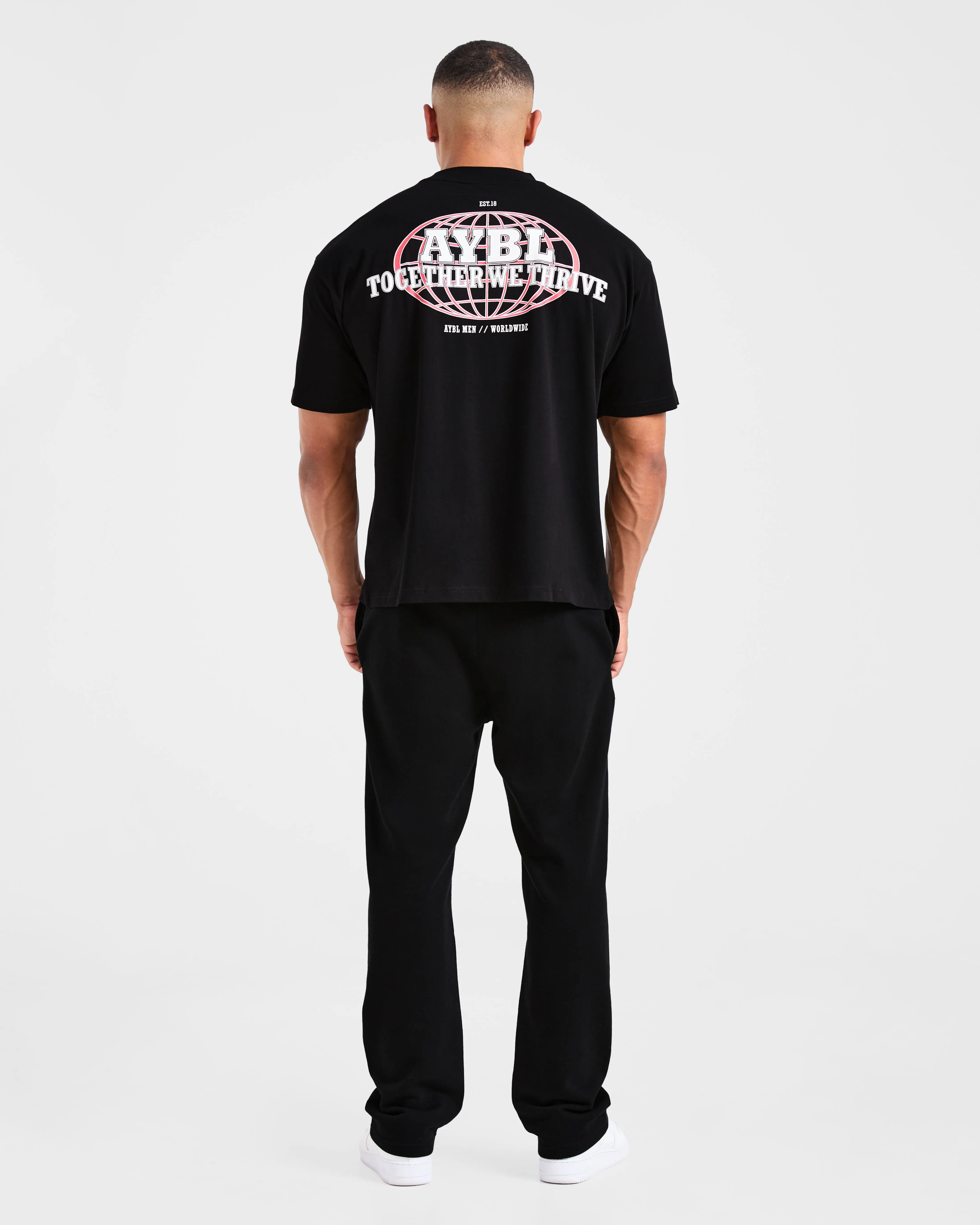 Global Oversized T Shirt - Black/Red sold by AYBL product image thumbnail 4