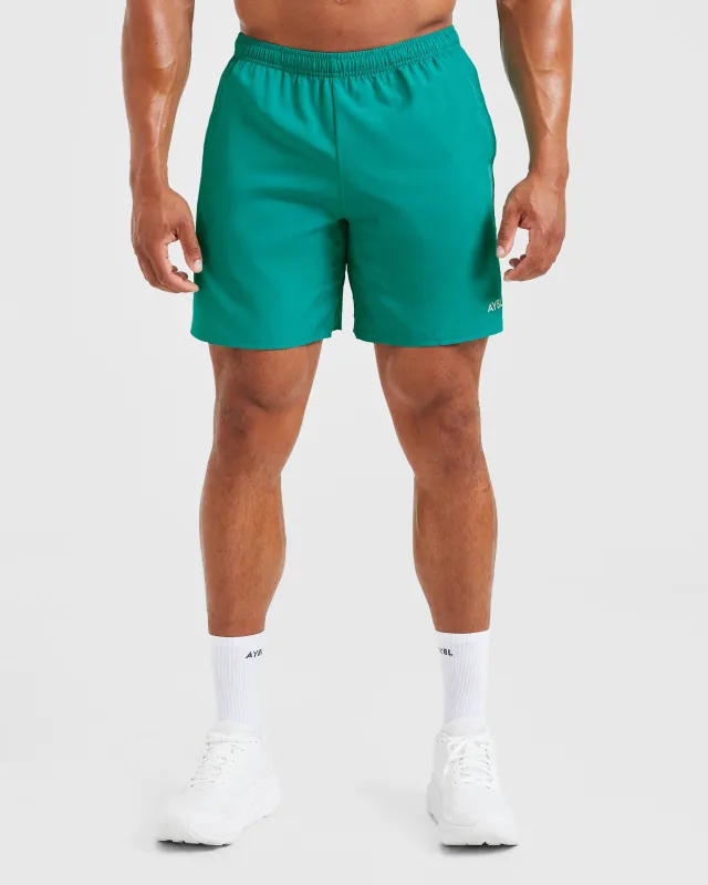 Core 7" Shorts - Teal sold by AYBL